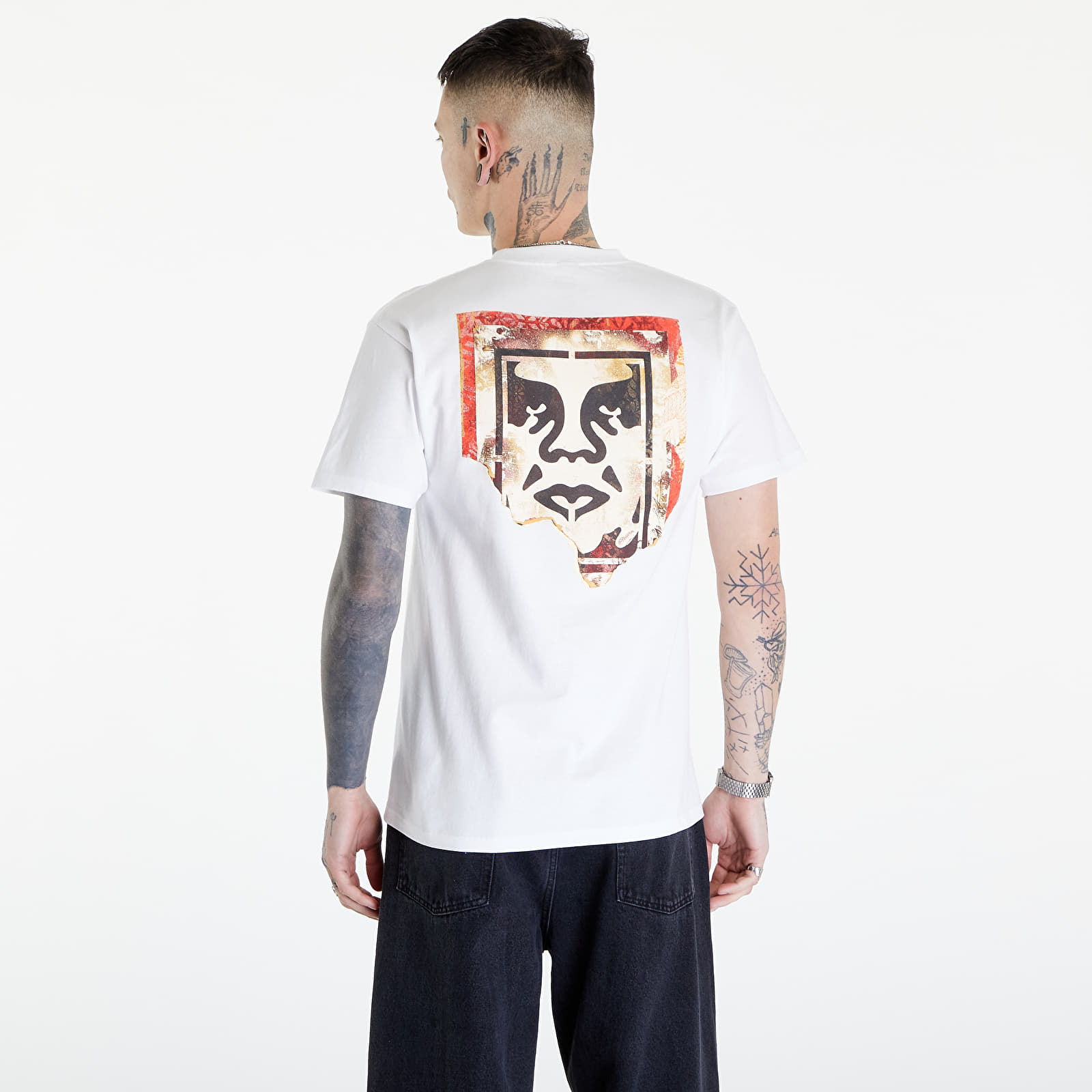 T-shirts OBEY Ripped Icon T-Shirt White