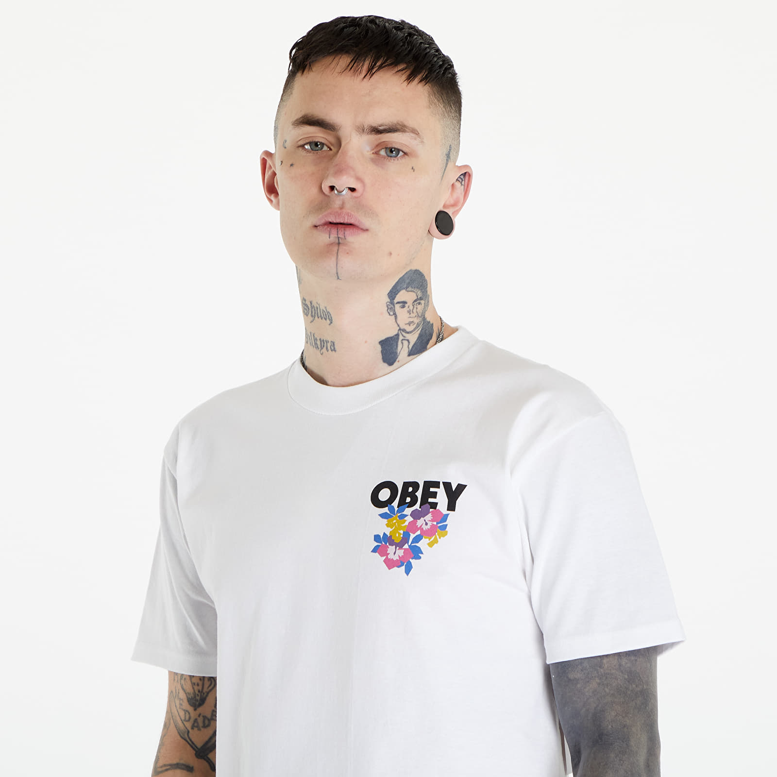 Koszulki OBEY Floral Garden T-Shirt White