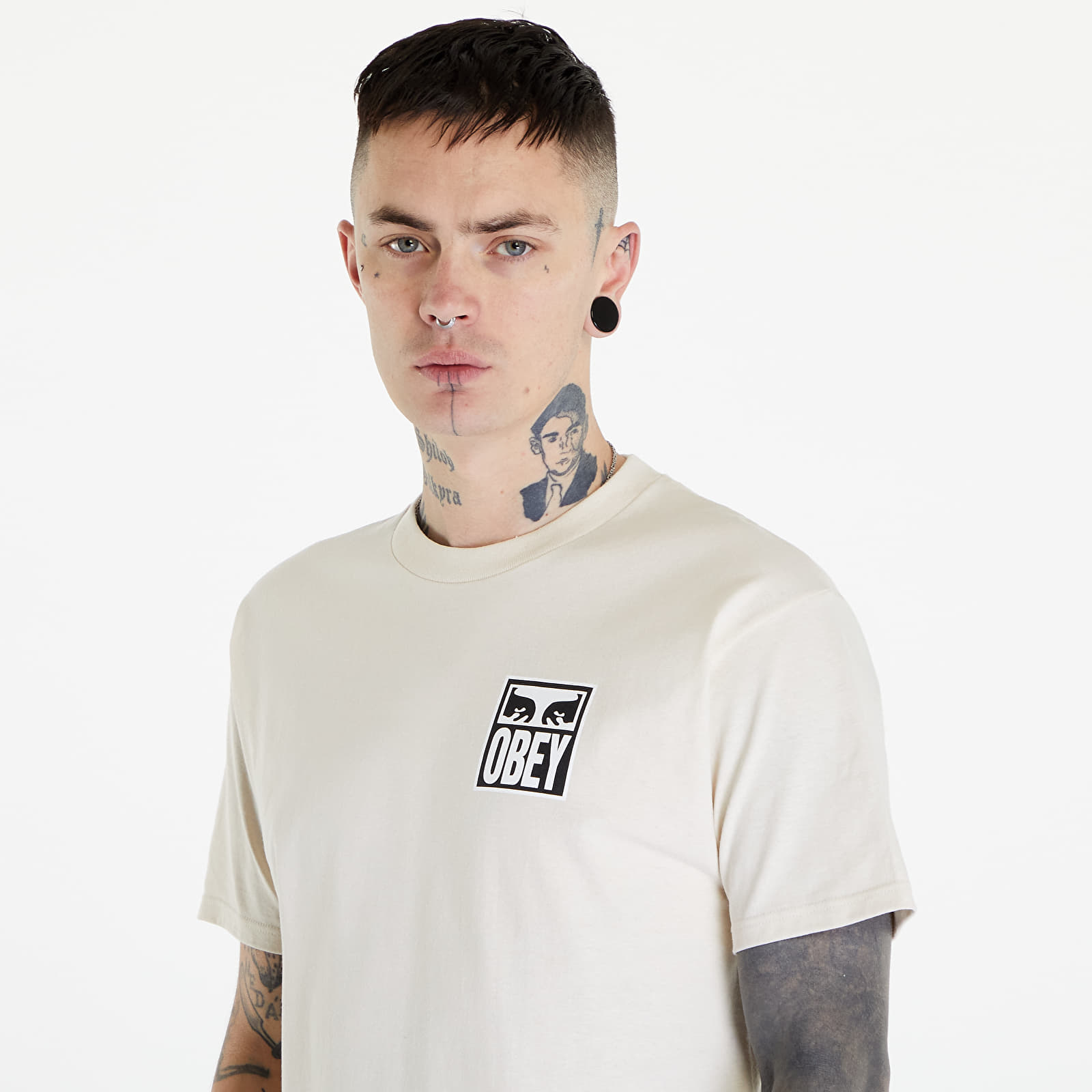 Koszulki OBEY Eyes Icon 2 T-Shirt Cream