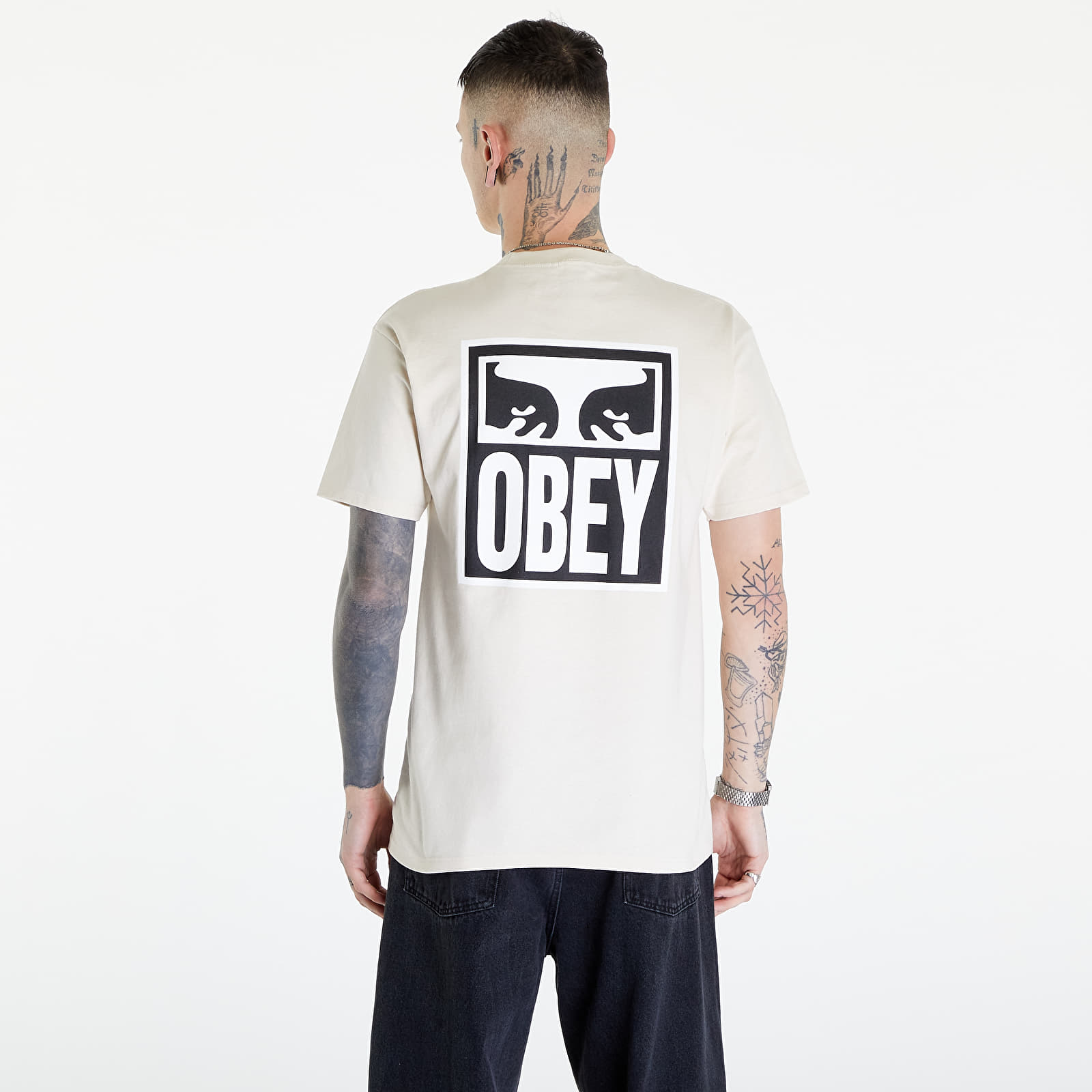 Koszulki OBEY Eyes Icon 2 T-Shirt Cream