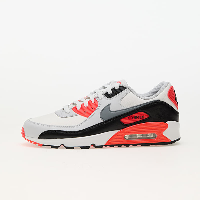 Nike AIR MAX 90 GTX Summit White/ Cool Grey-Bright Crimson | Footshop