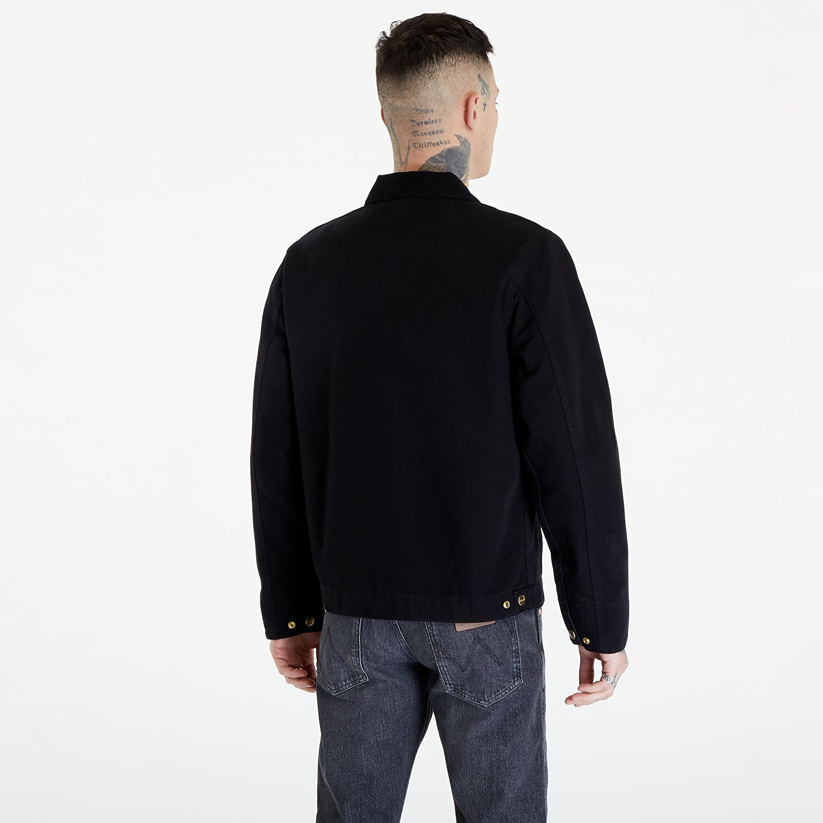 Geci Carhartt WIP Detroit Jacket UNISEX Black/ Black Aged Canvas