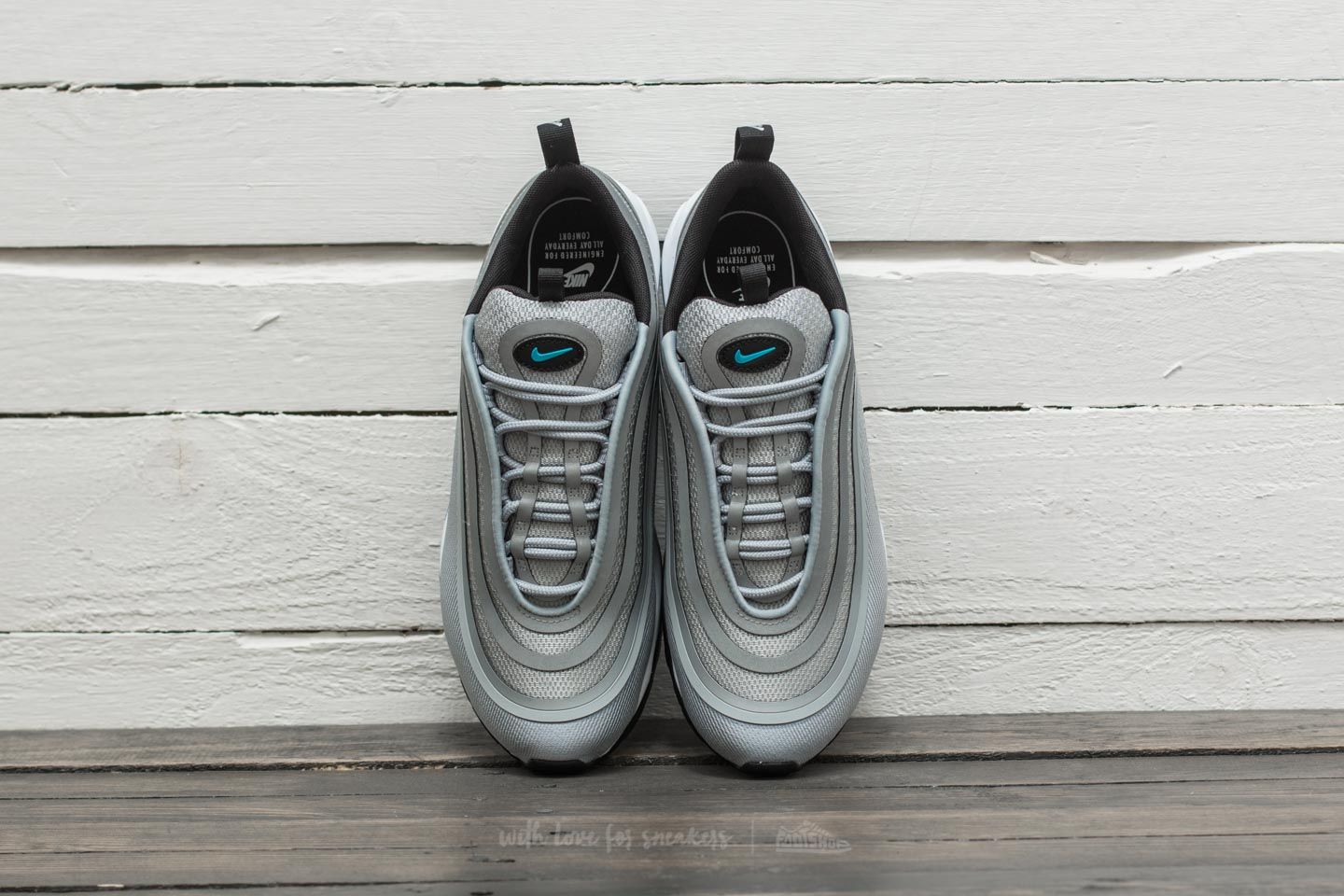 Nike Air Max 97 Ultra 17 Wolf Grey Marina Blue 917704-001 Womens Size 9 Nike Air Max 97 UL 17 women Wolf Grey-Marina Blue-Black  main image 2