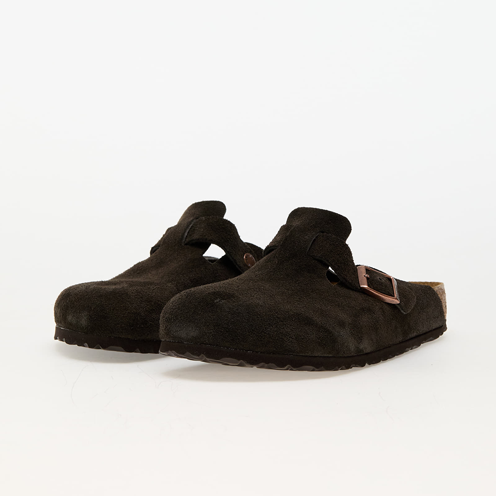 Men s shoes Birkenstock Boston Suede Leather Mocha Footshop