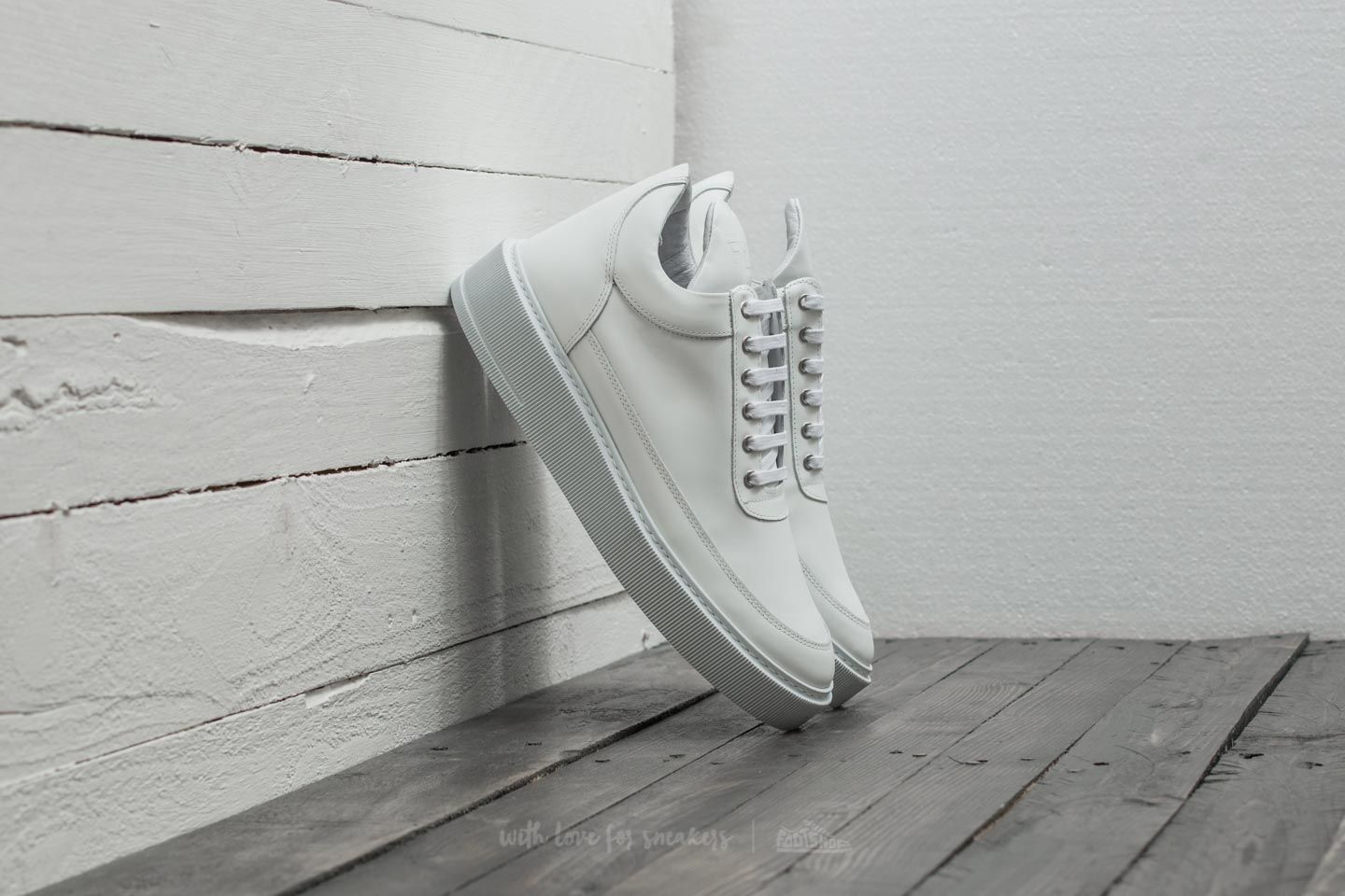 Men's shoes Filling Pieces Low Top Dress Cup All White