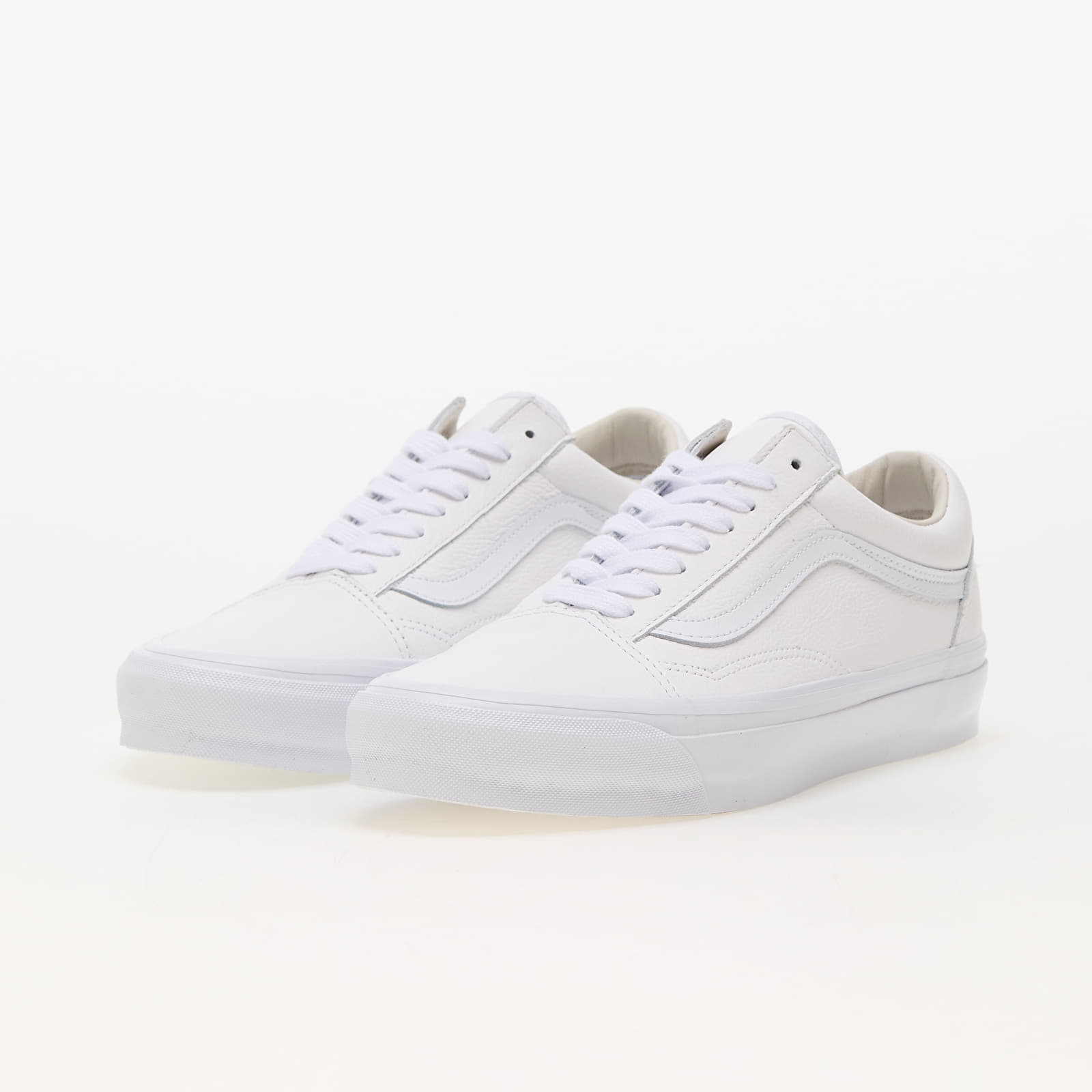 Vans old school cheap all white