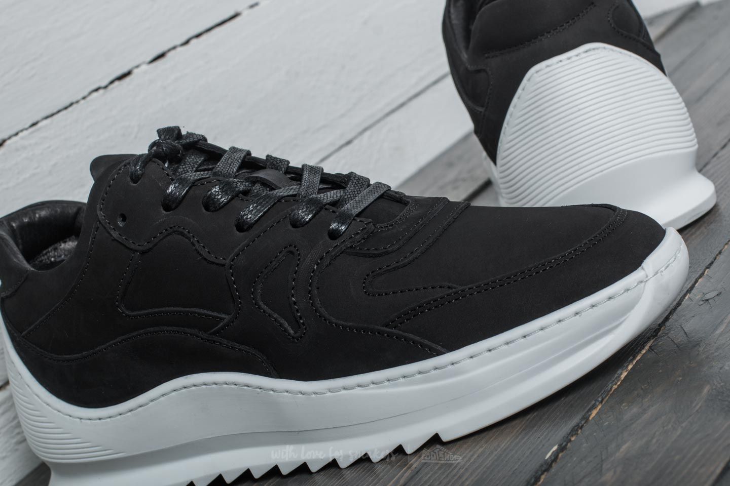 Men s shoes Filling Pieces Low Plasma Heel Cap Black Footshop