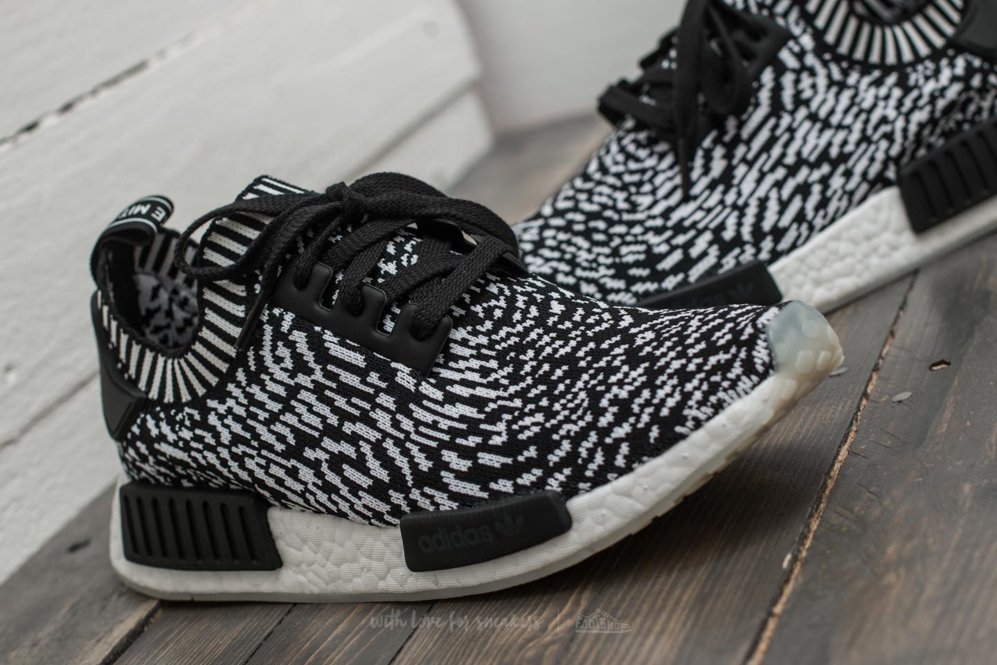 Men's shoes adidas NMD_R1 Primeknit Core Black/ Ftw White