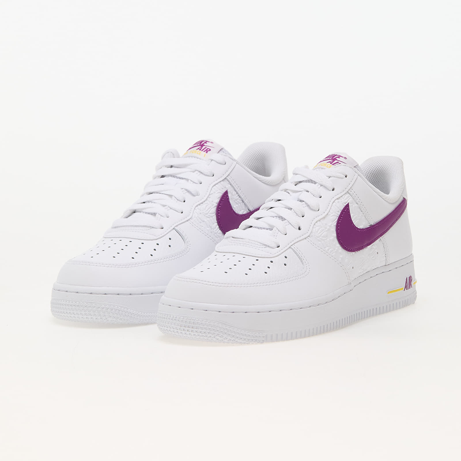 Men's shoes Nike Air Force 1 '07 White/ Bold Berry-Speed Yellow