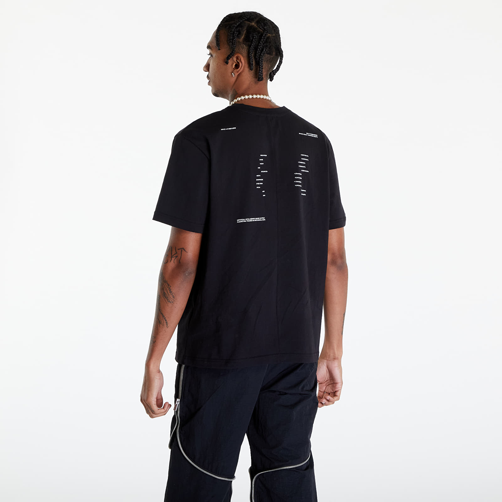 Koszulki HELIOT EMIL Ai Generated Print T-Shirt Black