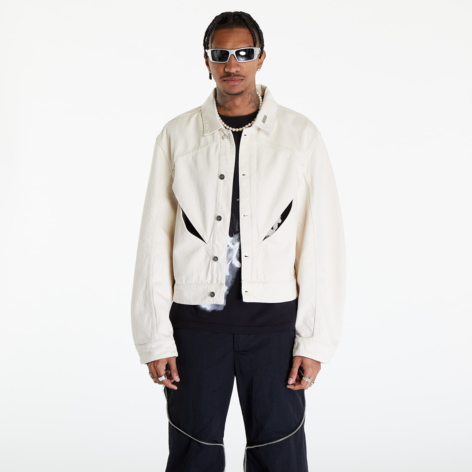 Kurtki HELIOT EMIL Equisetum Denim Jacket Stone