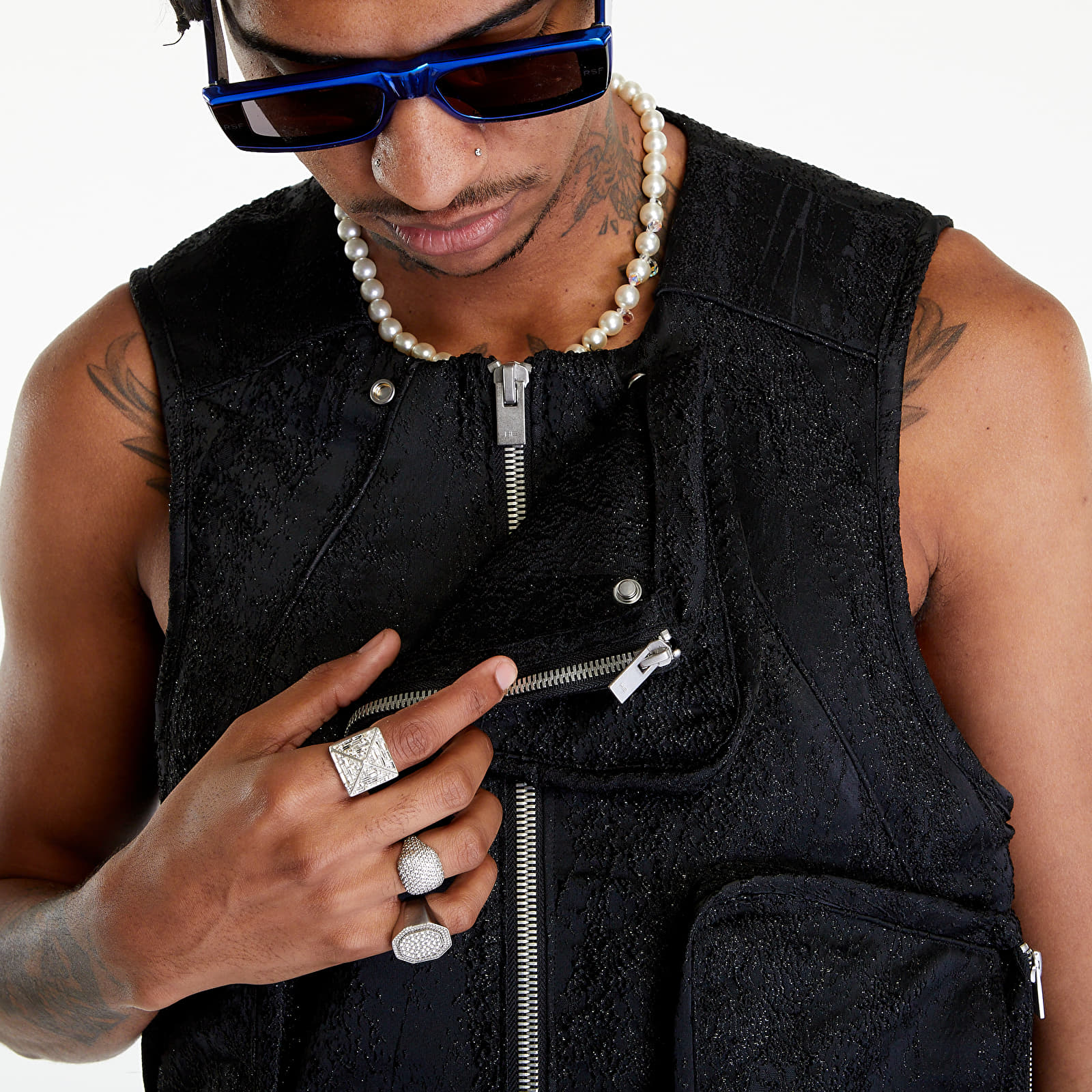 Mellények HELIOT EMIL Pooled Vest Black