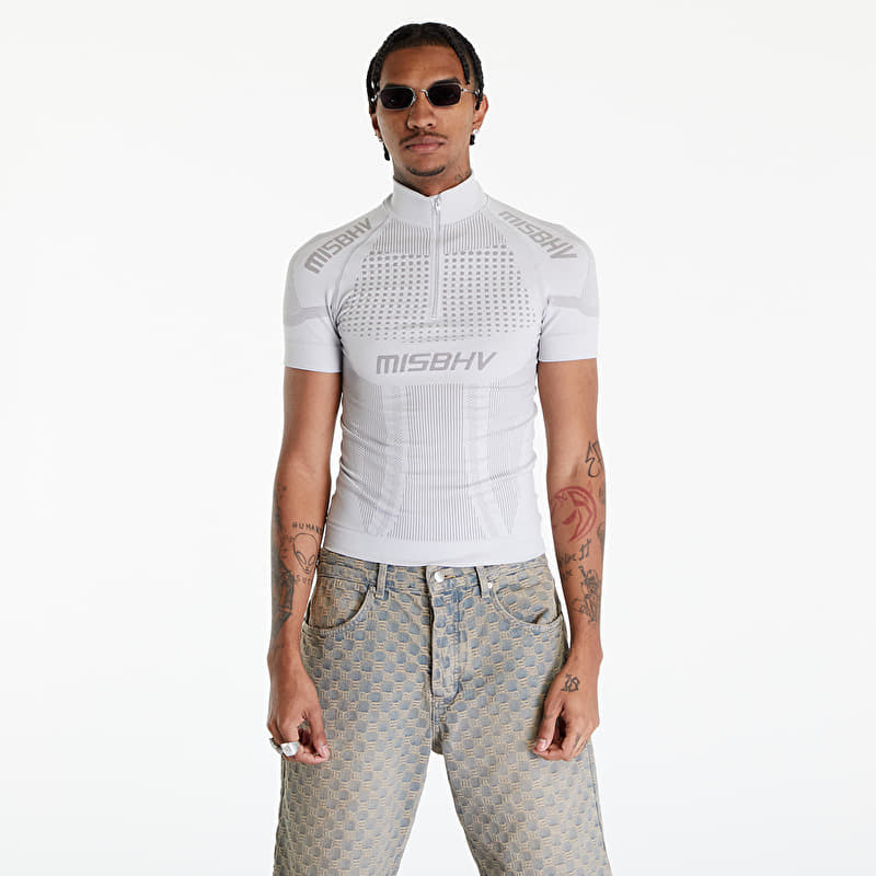 T-shirts MISBHV Sport Europa Quarter-Zip T-Shirt UNISEX Light Grey