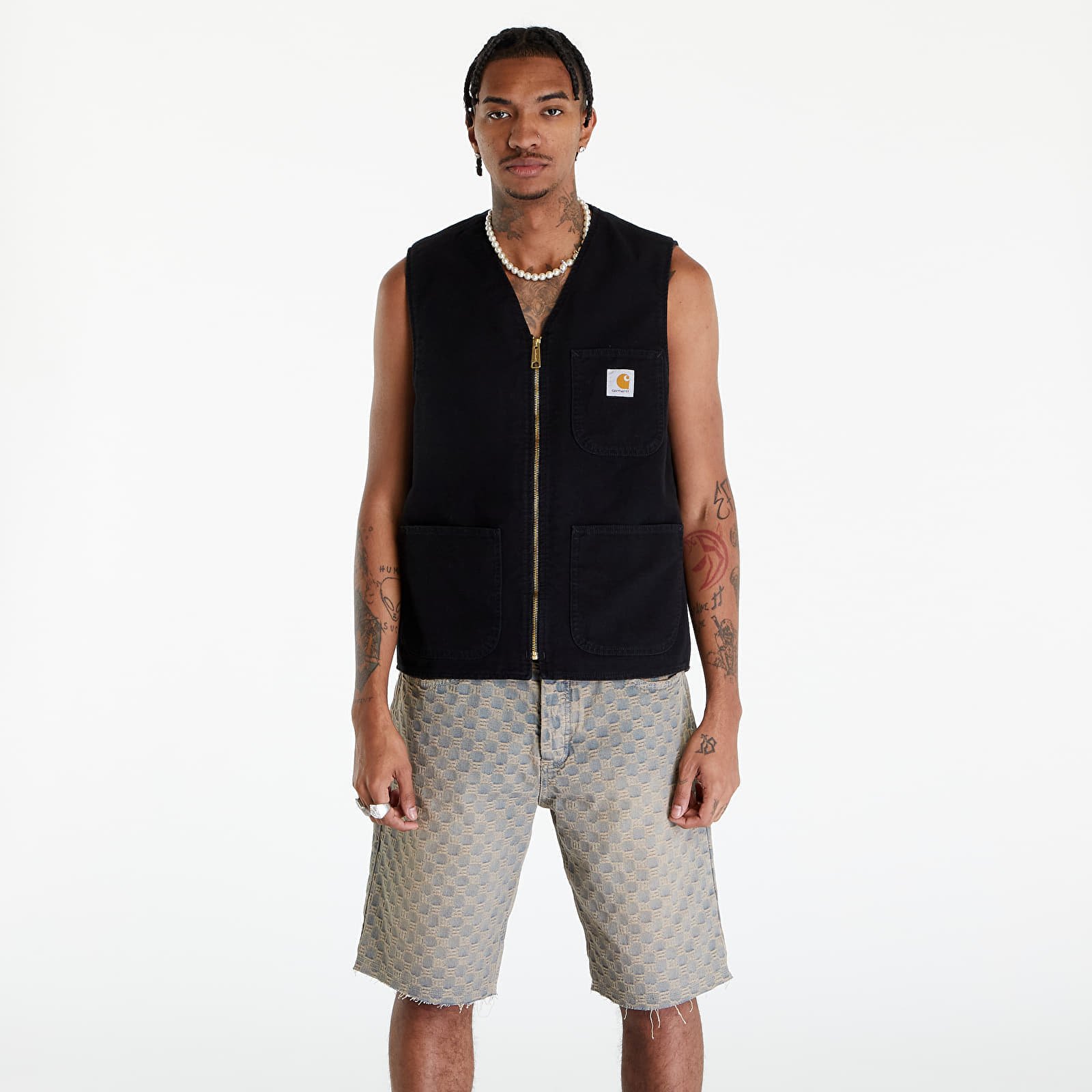 Vestă Carhartt WIP Arbor Vest UNISEX Black Aged Canvas S