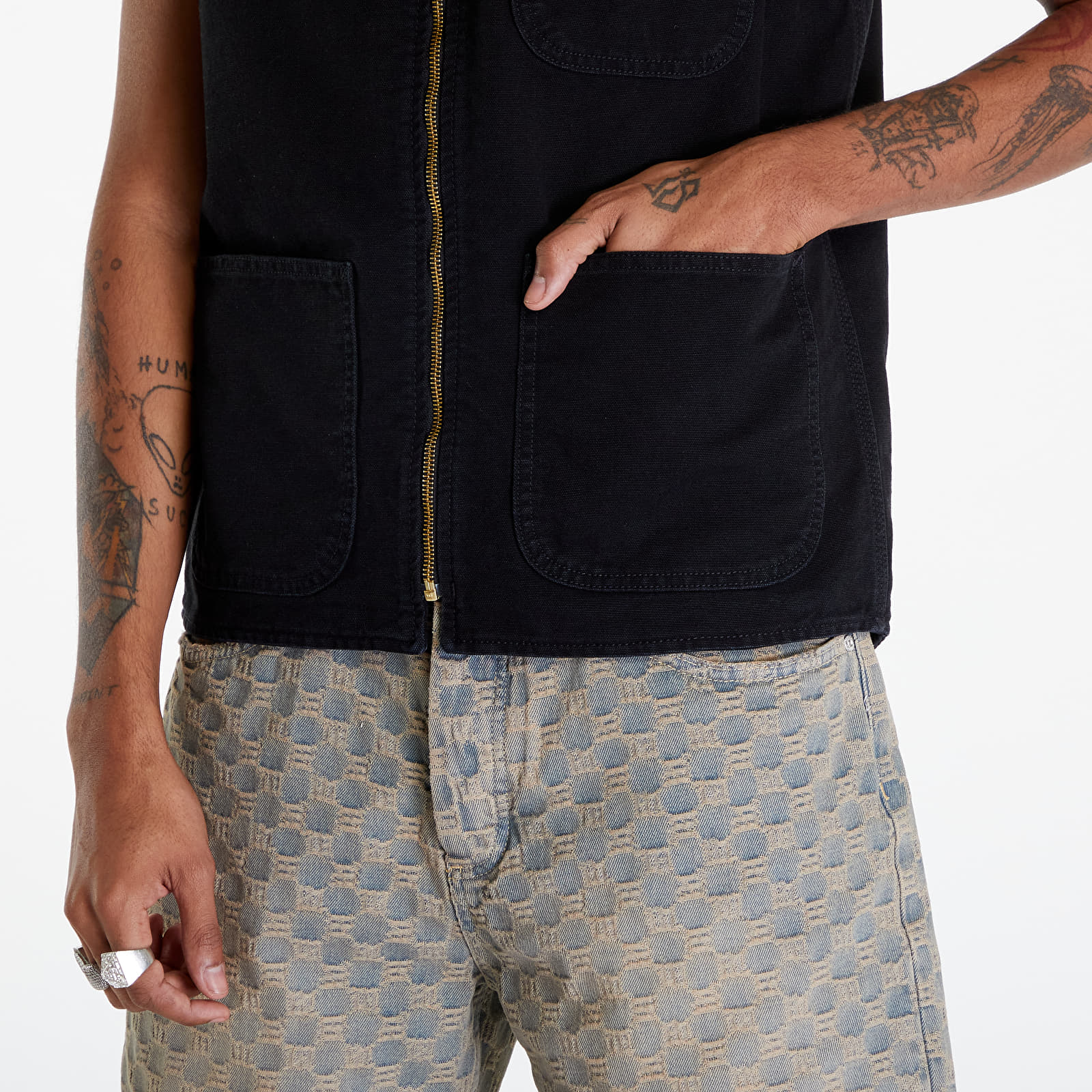 Veste Carhartt WIP Arbor Vest UNISEX Black Aged Canvas