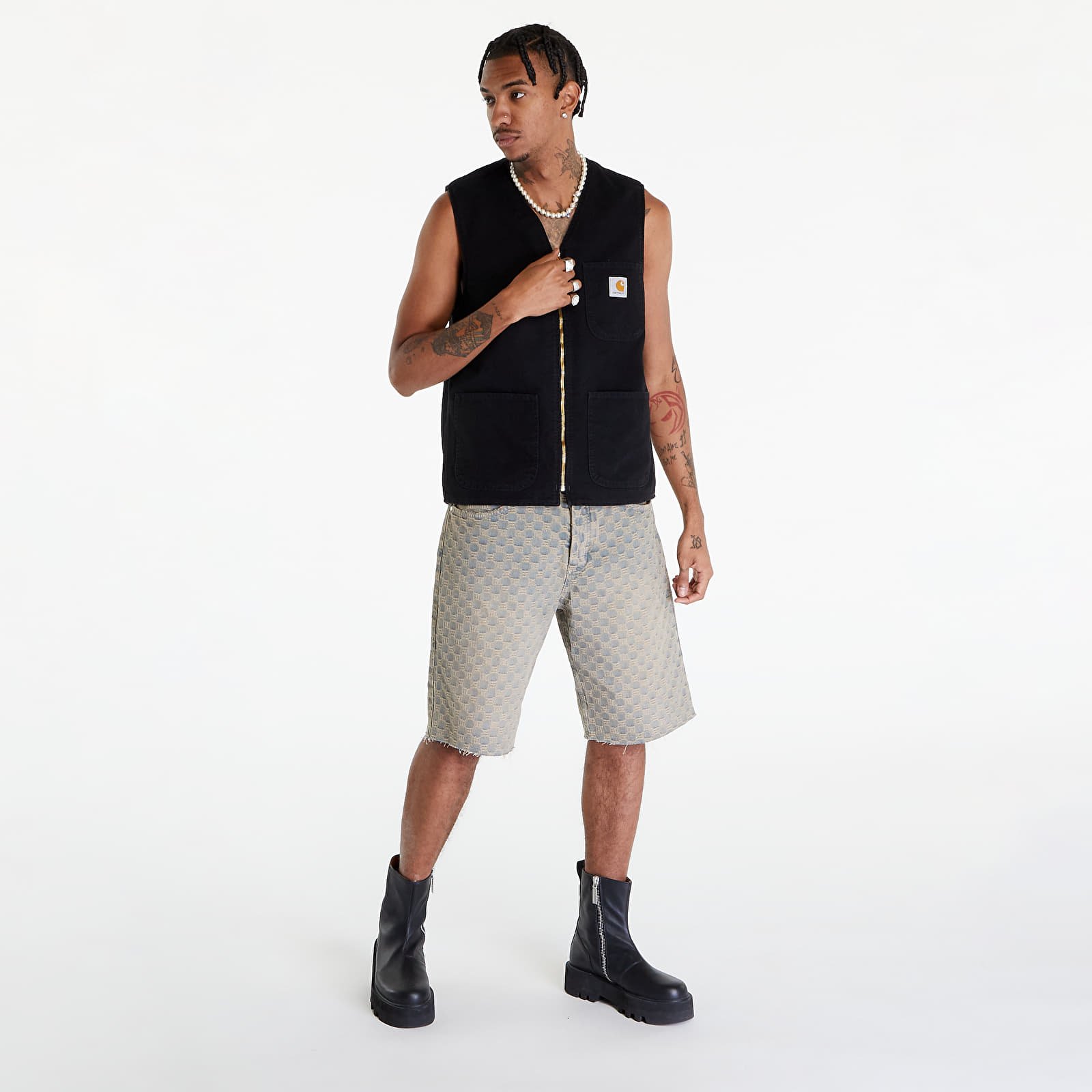 Veste Carhartt WIP Arbor Vest UNISEX Black Aged Canvas