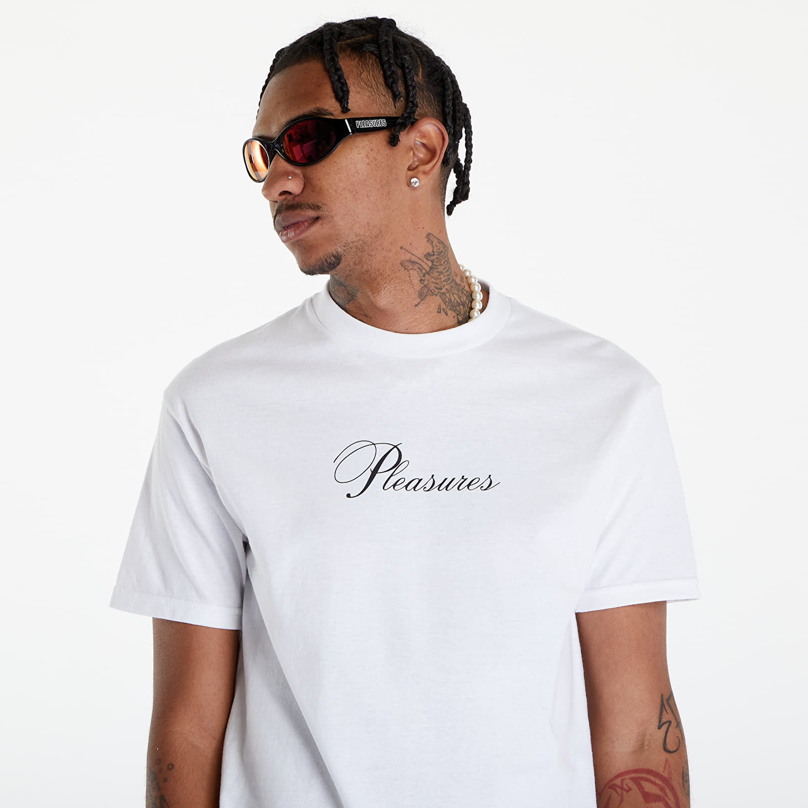 Koszulki PLEASURES Stack T-Shirt White