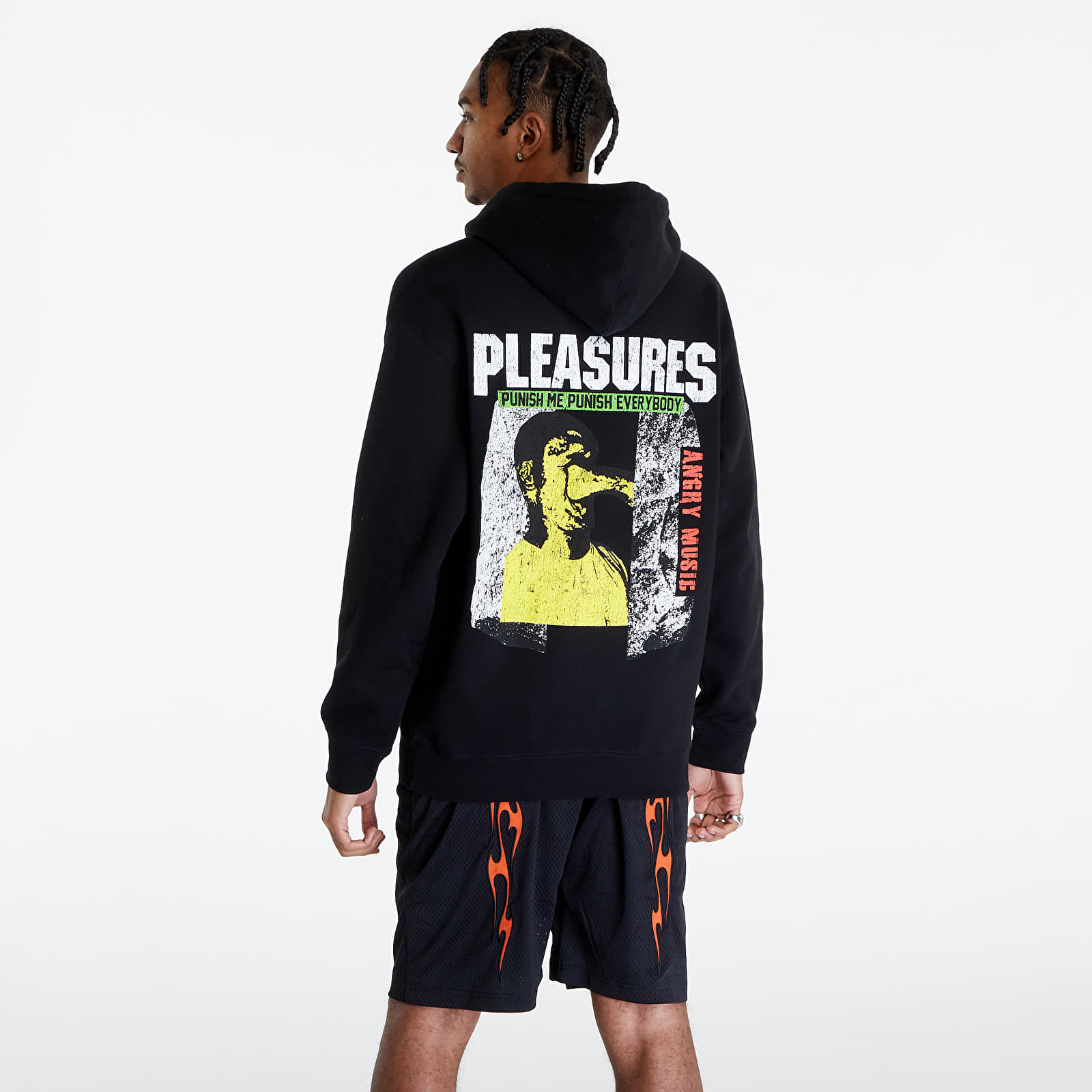 Kapucnis pulóverek és pulcsik PLEASURES Punish Hoodie Black