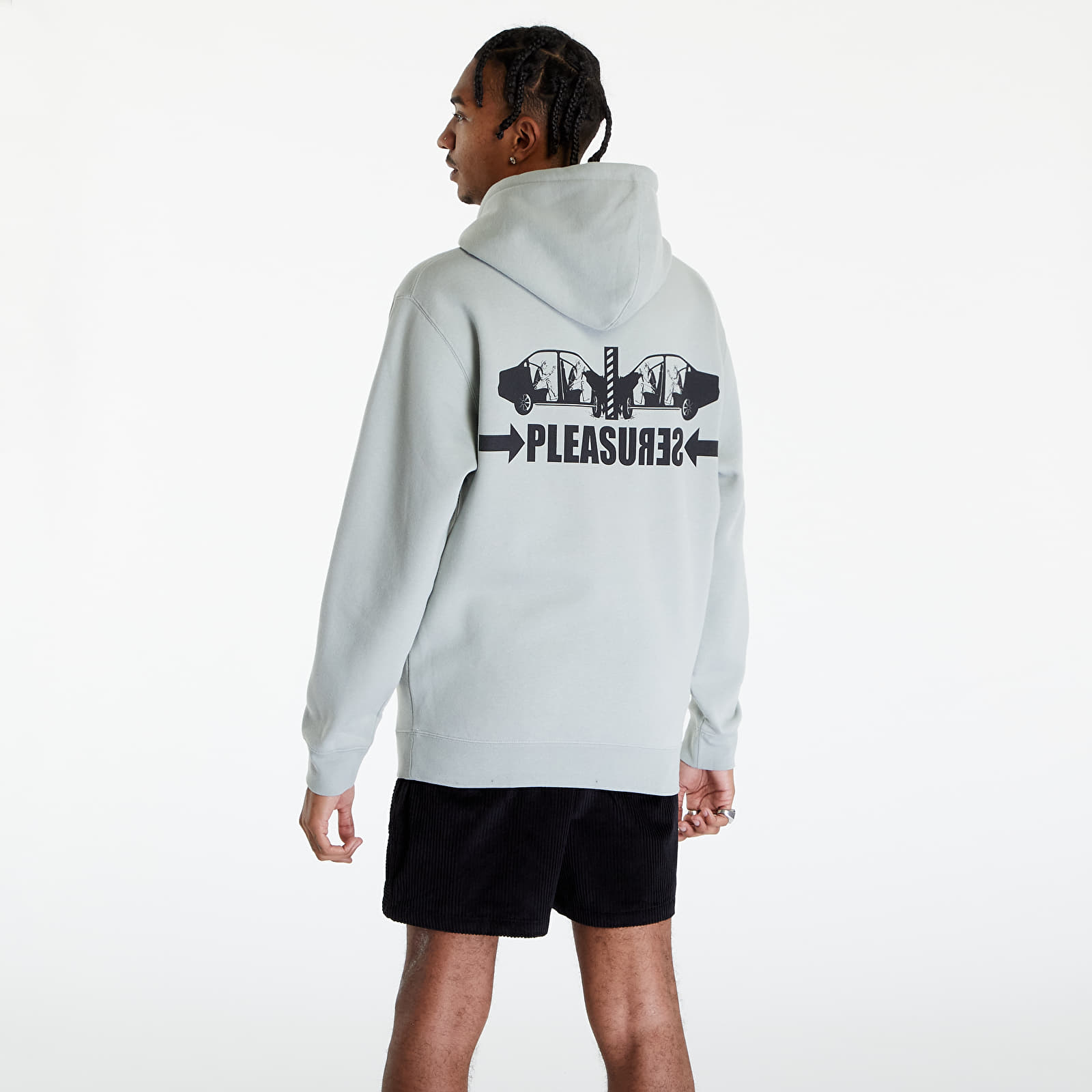 Bluzy PLEASURES Crash Hoodie Dusty Sage