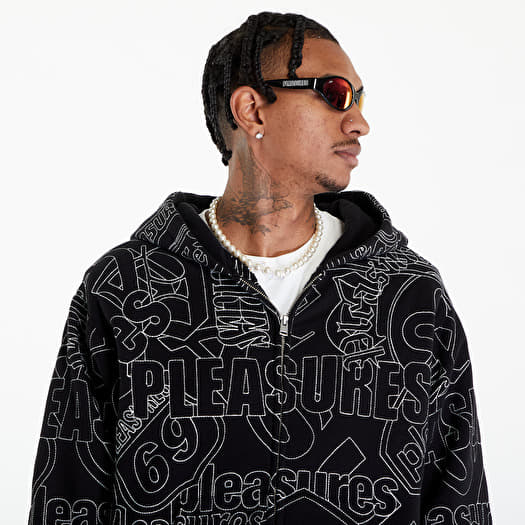 PLEASURES Signal Zip Up Hoodie