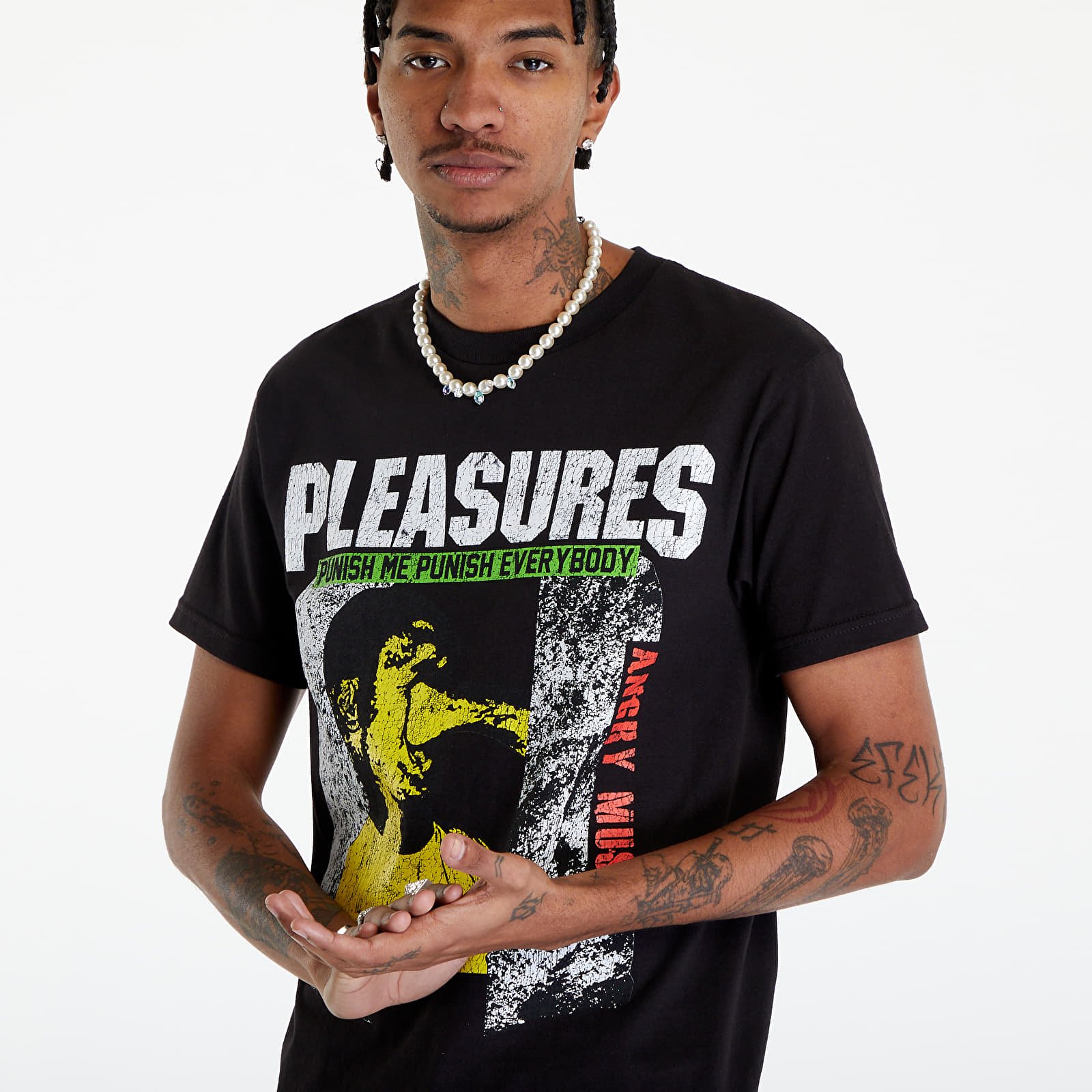 T-särgid PLEASURES Punish T-Shirt Black
