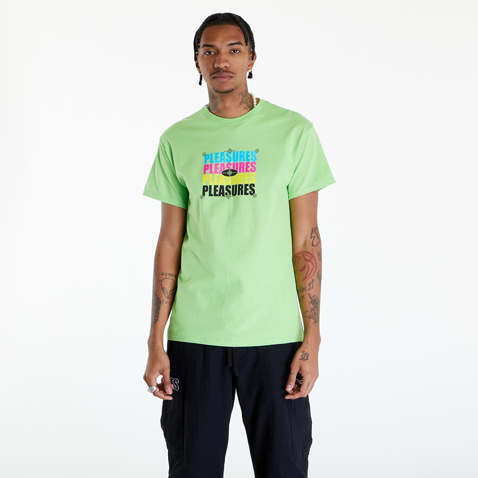 Koszulki PLEASURES Cmyk T-Shirt Lime