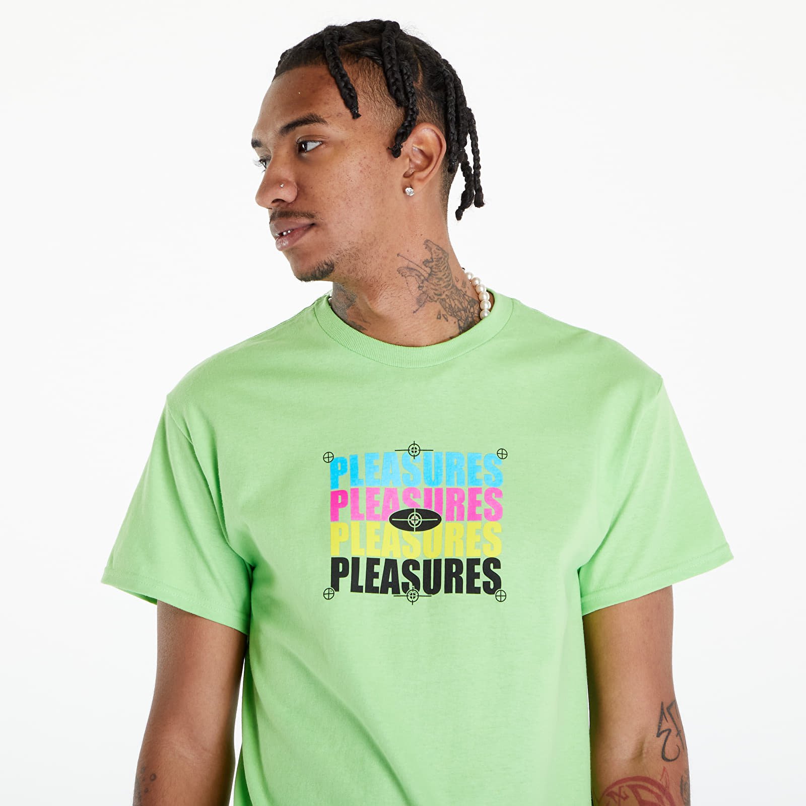Koszulki PLEASURES Cmyk T-Shirt Lime