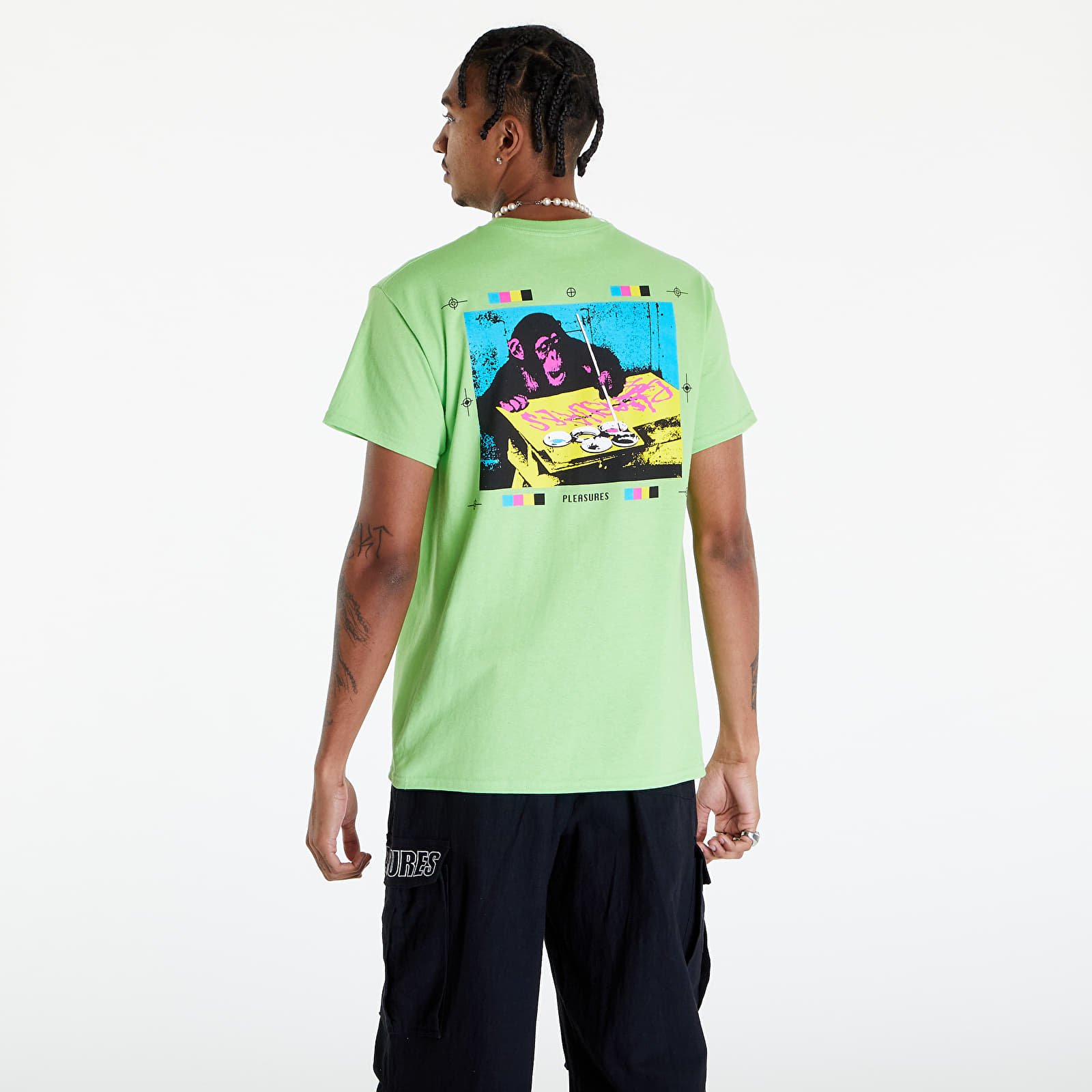 Koszulki PLEASURES Cmyk T-Shirt Lime