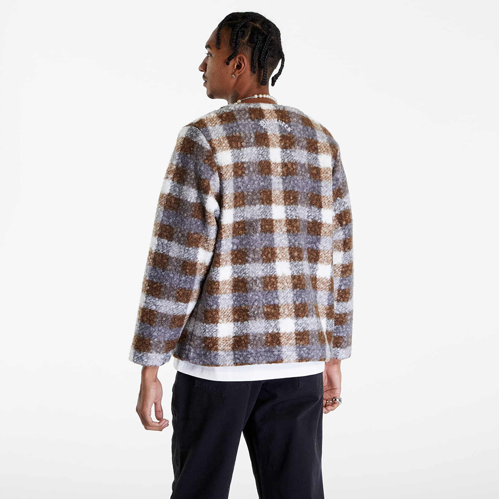 Pulóverek PLEASURES Graham Cardigan Grey