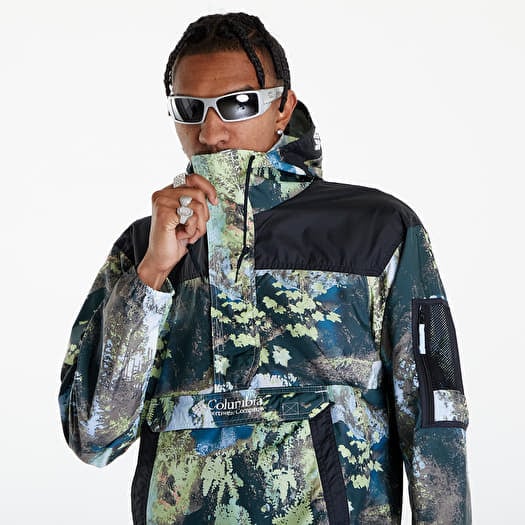 Columbia green windbreaker discount