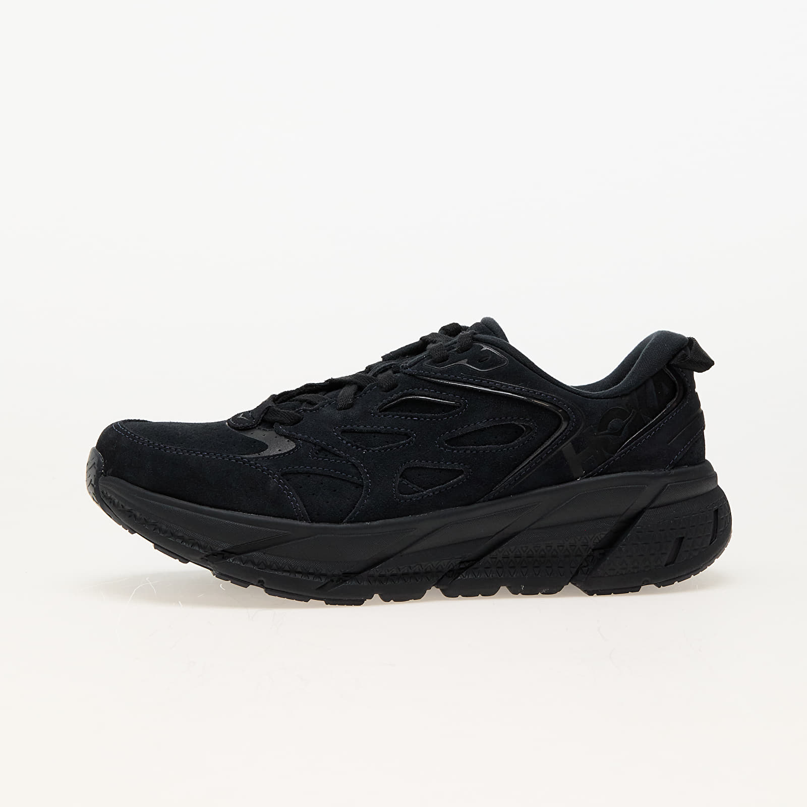 Herresko Hoka® U Clifton L Suede Black/ Black