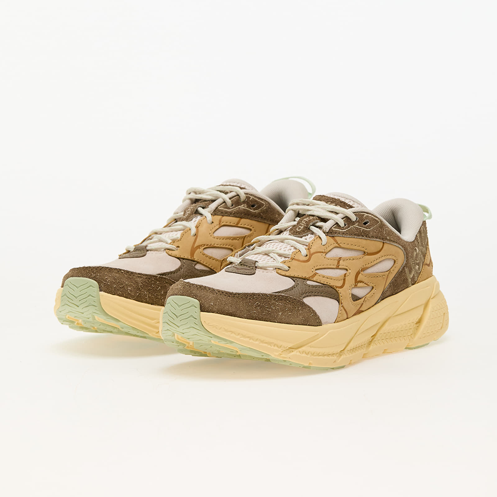 Dámske topánky a tenisky Hoka® U Clifton L Suede TP Oat Milk/ Pollen