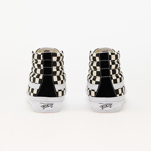White and off white checkered vans 2025