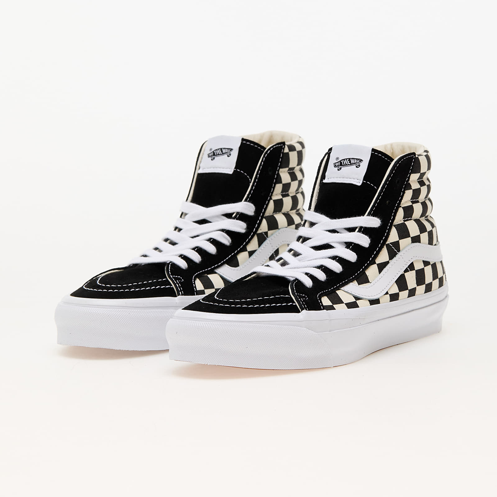 Men s shoes Vans Sk8 Hi Reissue 38 LX Checkerboard Black Off