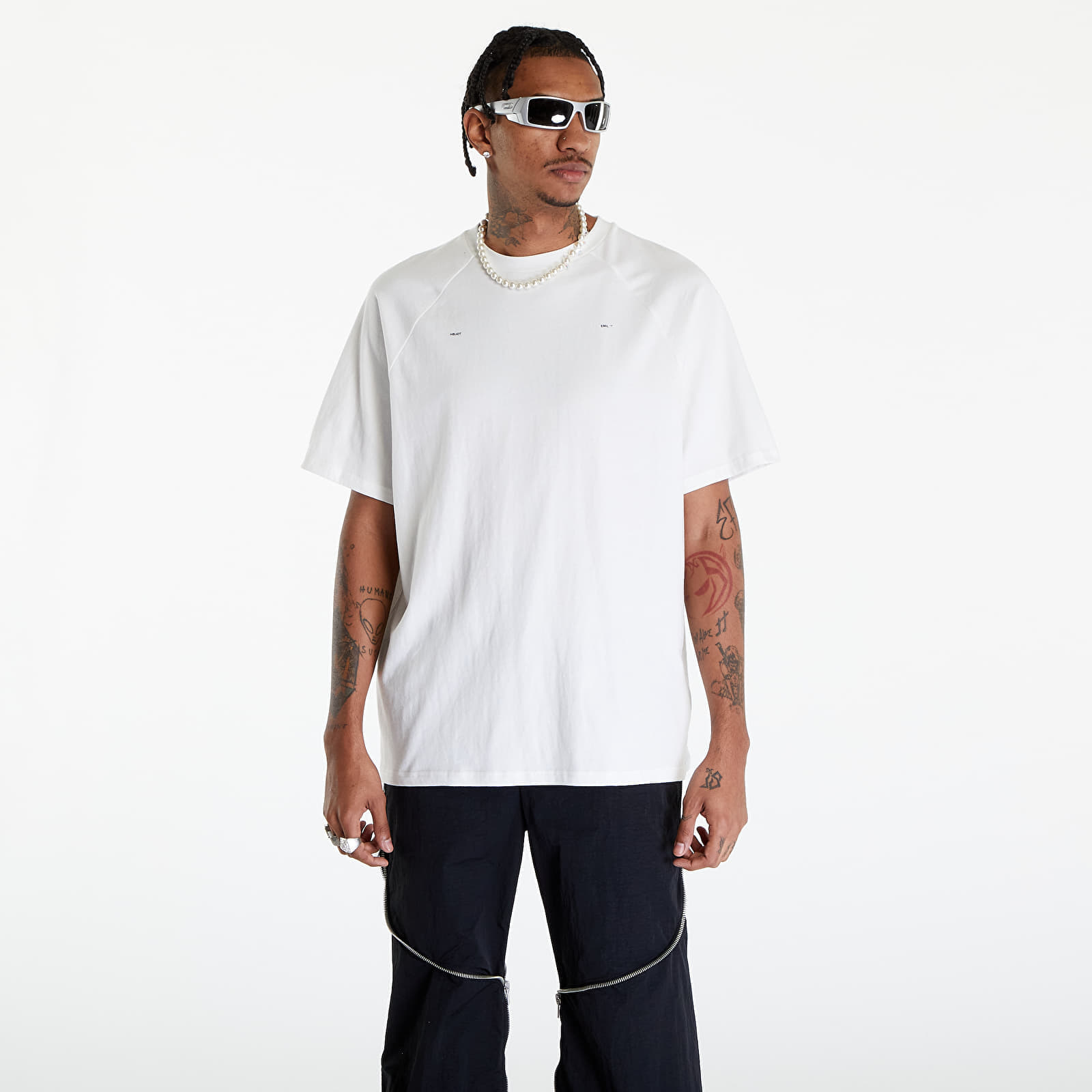 Тениски HELIOT EMIL Raglan Logo T-Shirt White
