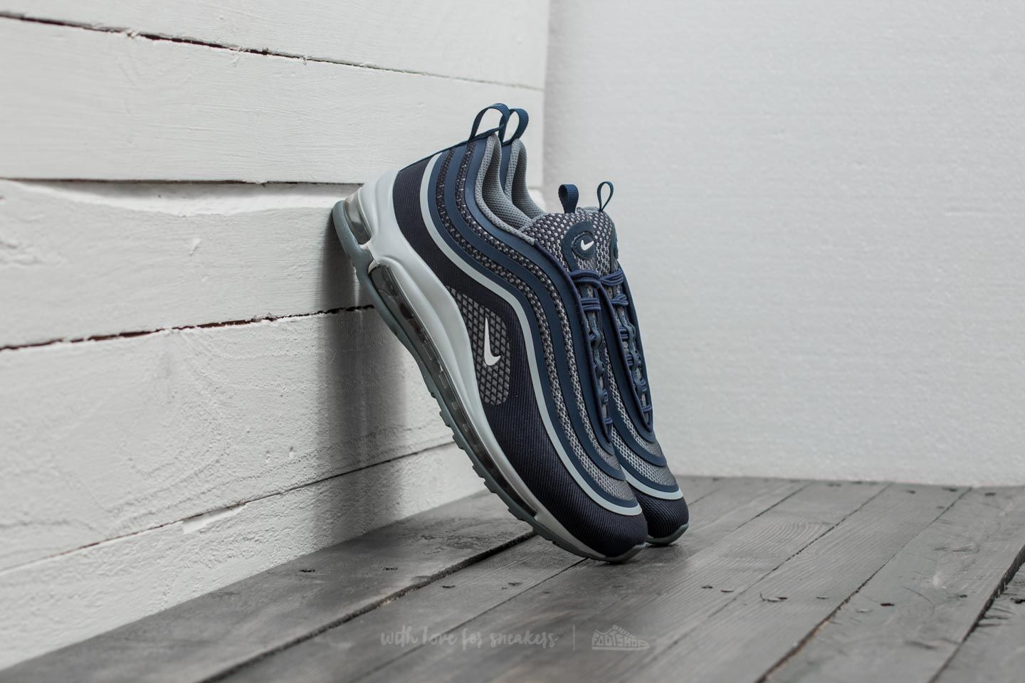Női cipők Nike Air Max 97 Ultra 17 (GS) Midnight Navy/ White-Cool Grey