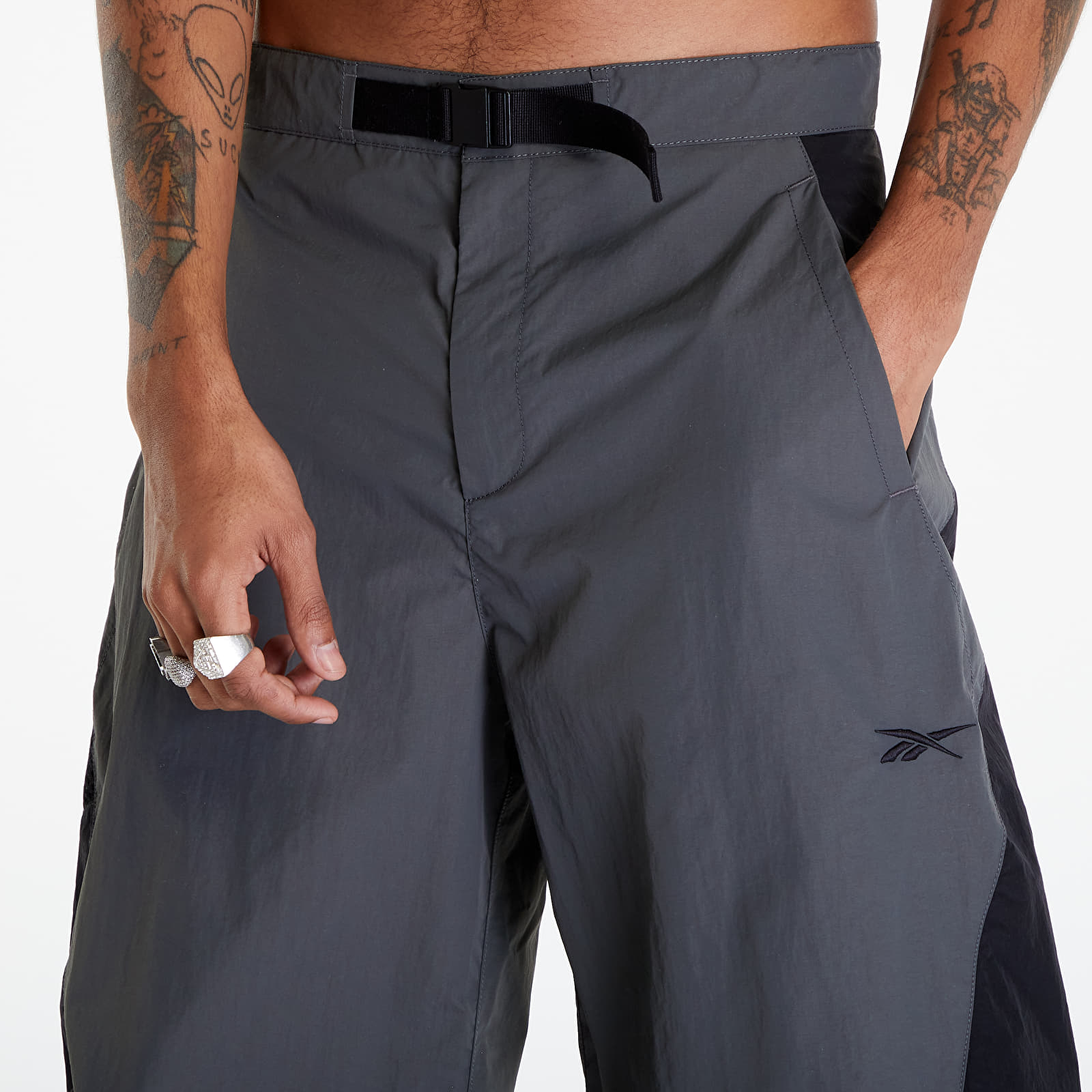 Housut ja farkut Reebok Wide Leg Pants Lava Grey