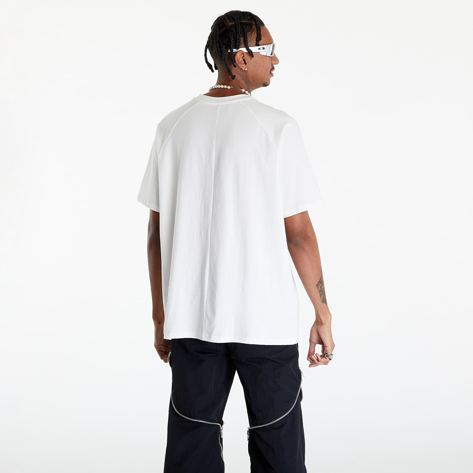Majice T-shirt HELIOT EMIL Raglan Logo T-Shirt White
