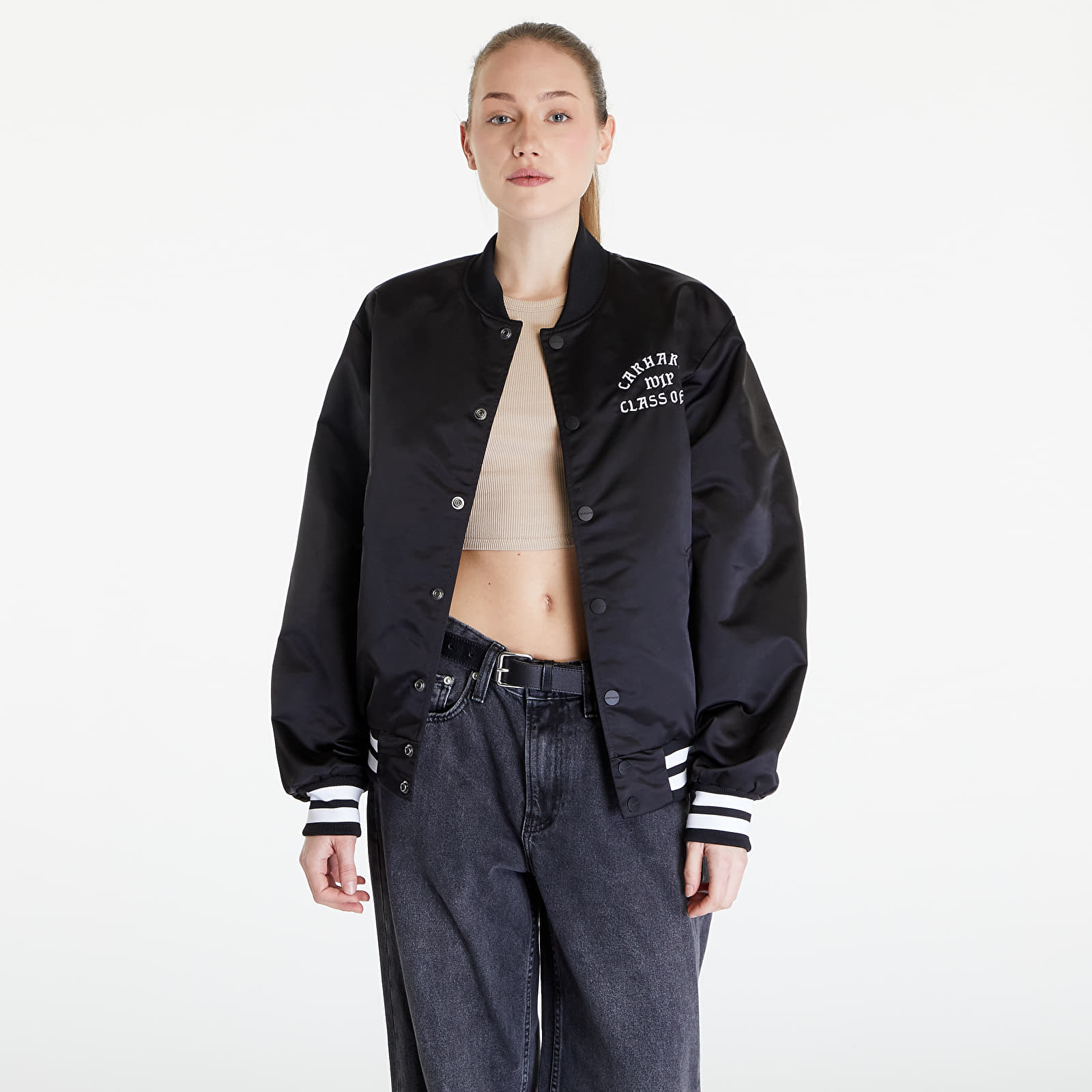 Bombery Carhartt WIP Class of 89 Bomber Jacket UNISEX Black/ White