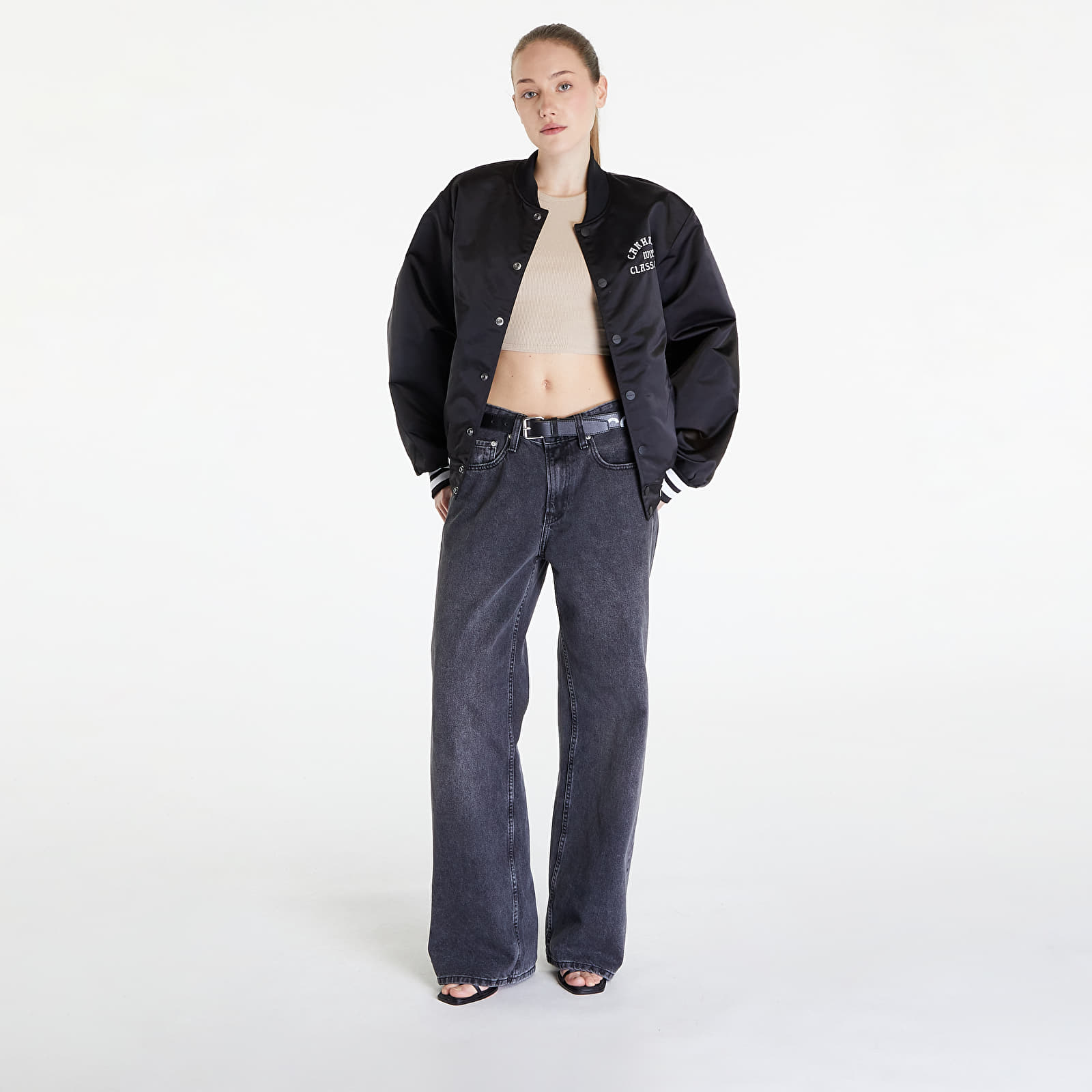 Bombery Carhartt WIP Class of 89 Bomber Jacket UNISEX Black/ White