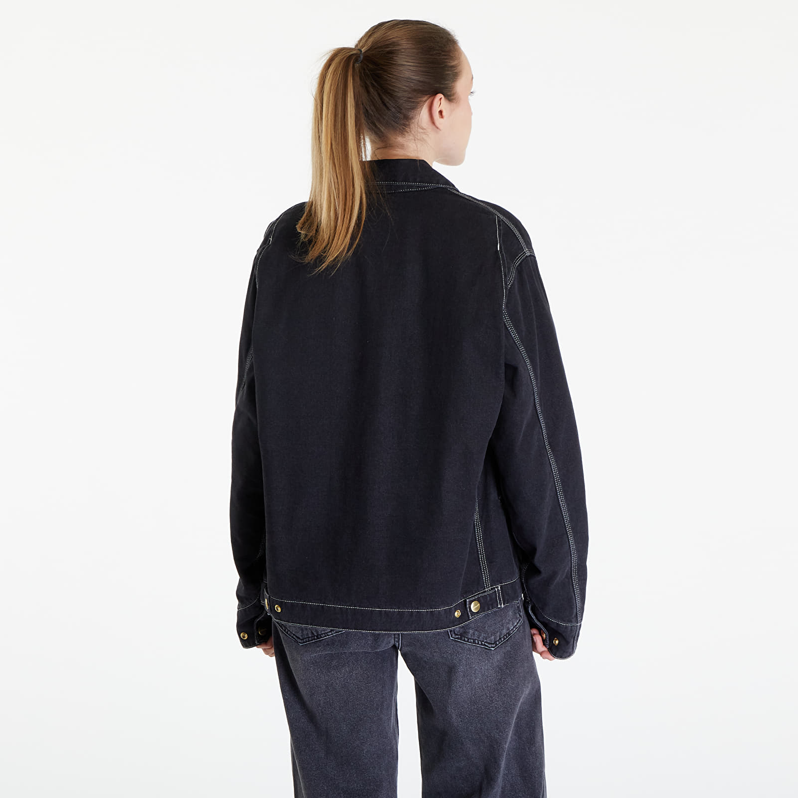 Jackets Carhartt WIP OG Detroit Jacket UNISEX Black Stone Washed
