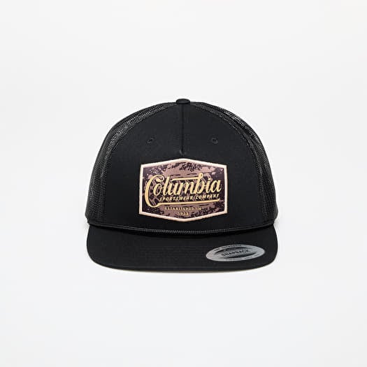 Columbia™ Flat Brim Snapback Cap Black/ Landroam