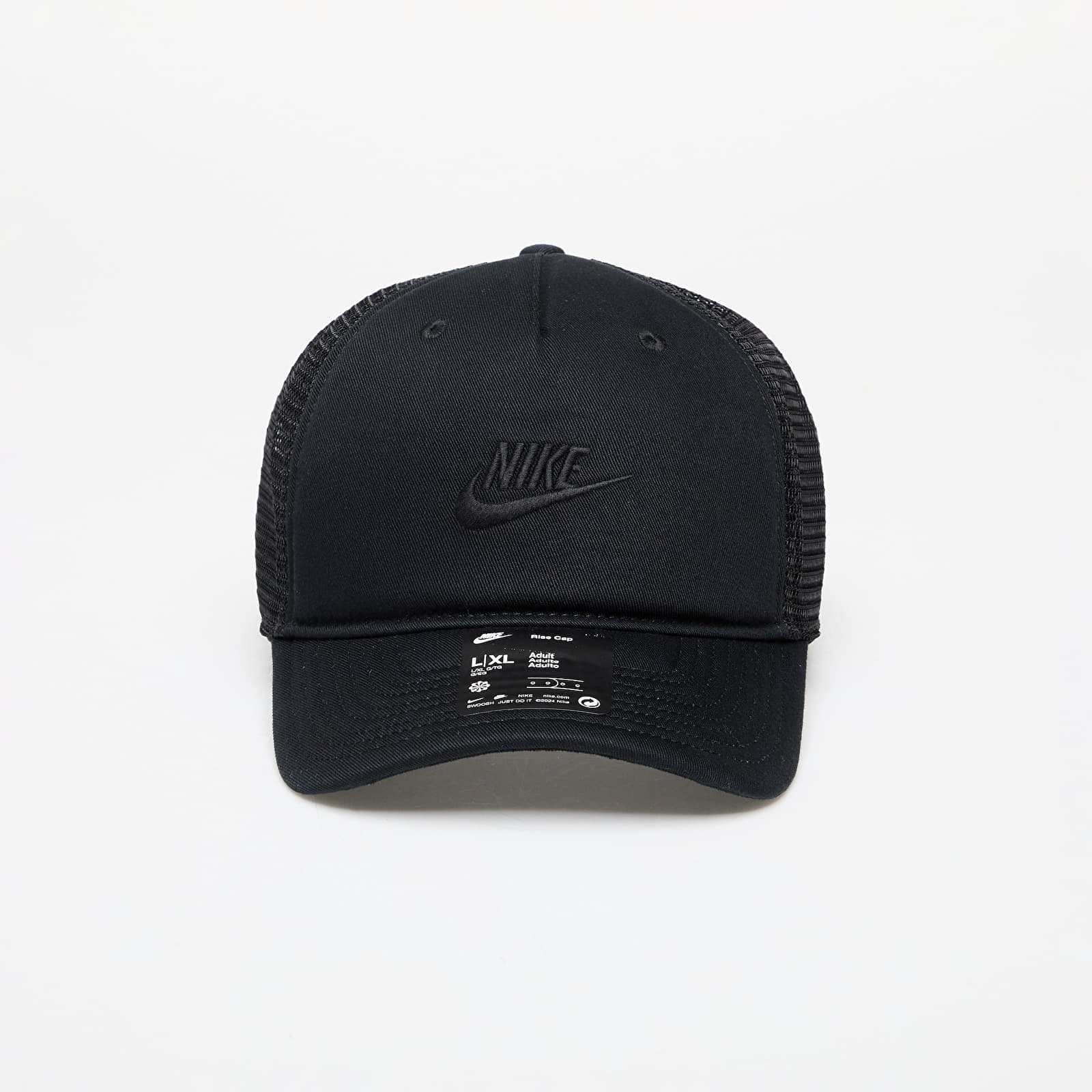Шапки Nike Rise Cap Structured Trucker Cap Black/ Black/ Black