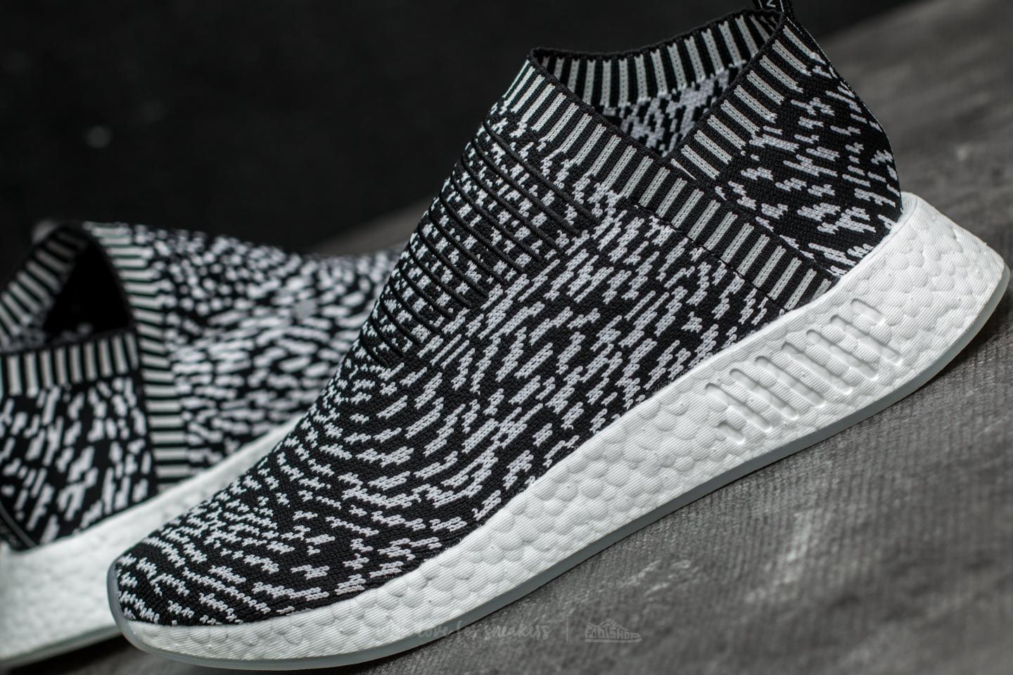 Adidas originals męskie nmd_cs2 primeknit buty sportowe clearance czarny