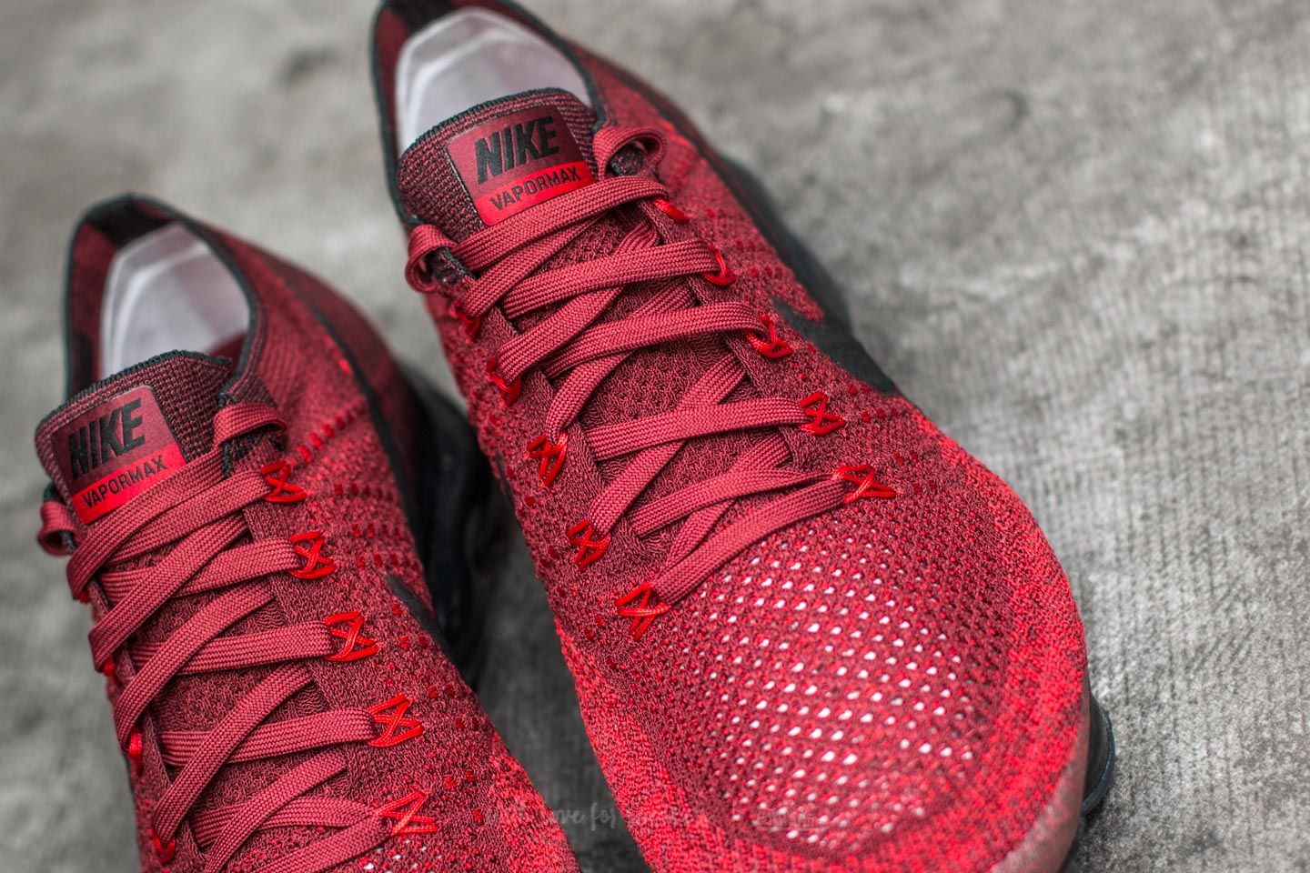 Herresko Nike Air Vapormax Flyknit Dark Team Red/ Black
