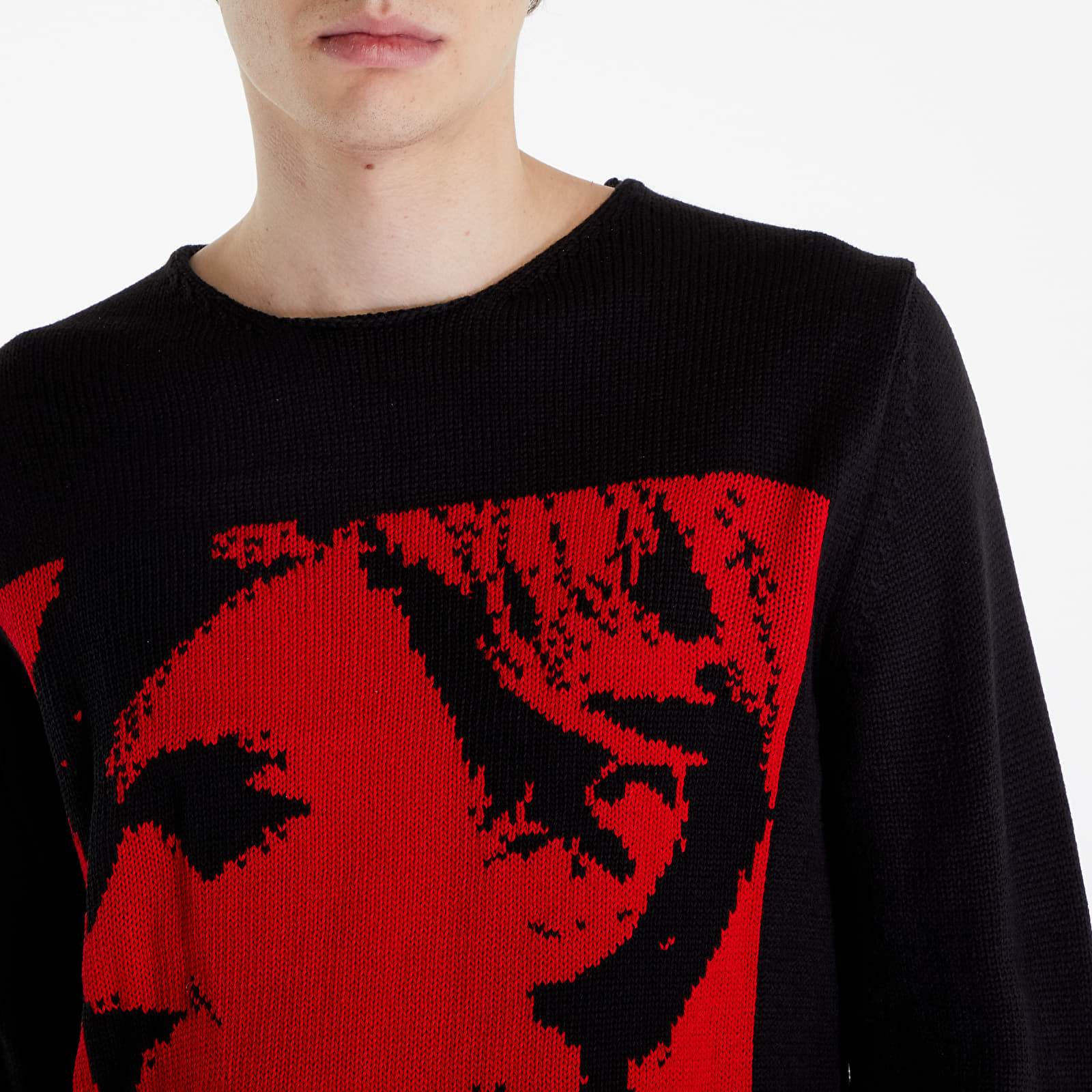 Pulóverek Comme des Garçons SHIRT Sweater Black/ Red