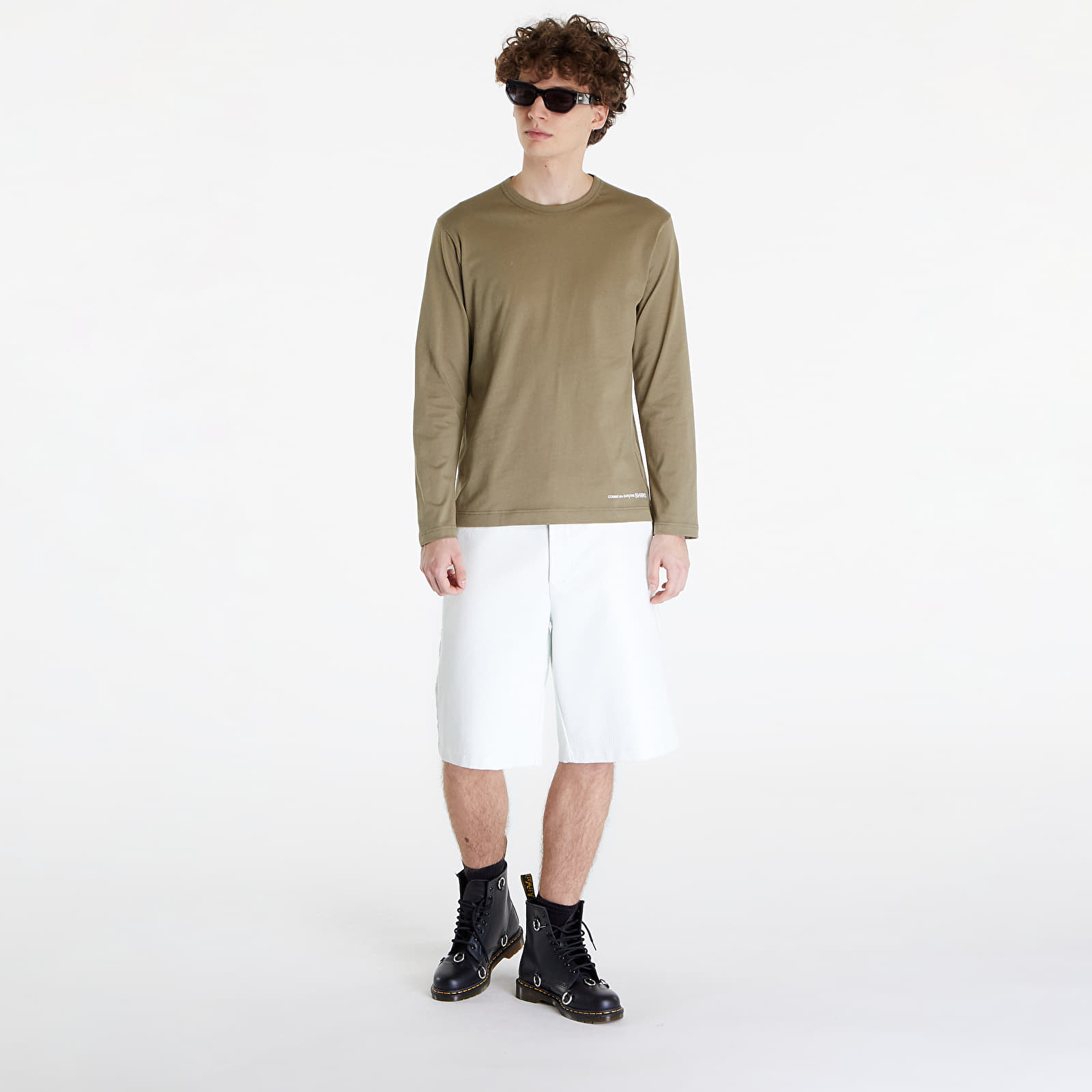 Pólók Comme des Garçons SHIRT Long Sleeve Tee Khaki