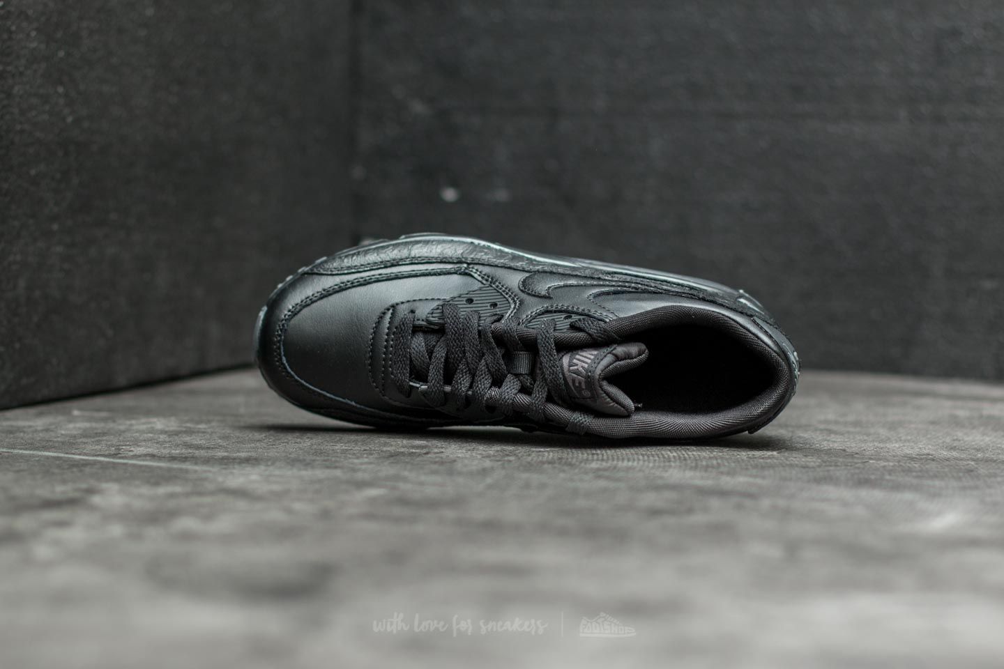 Dámske topánky a tenisky Nike Air Max 90 Leather SE GG Black/ Black-Dark Grey