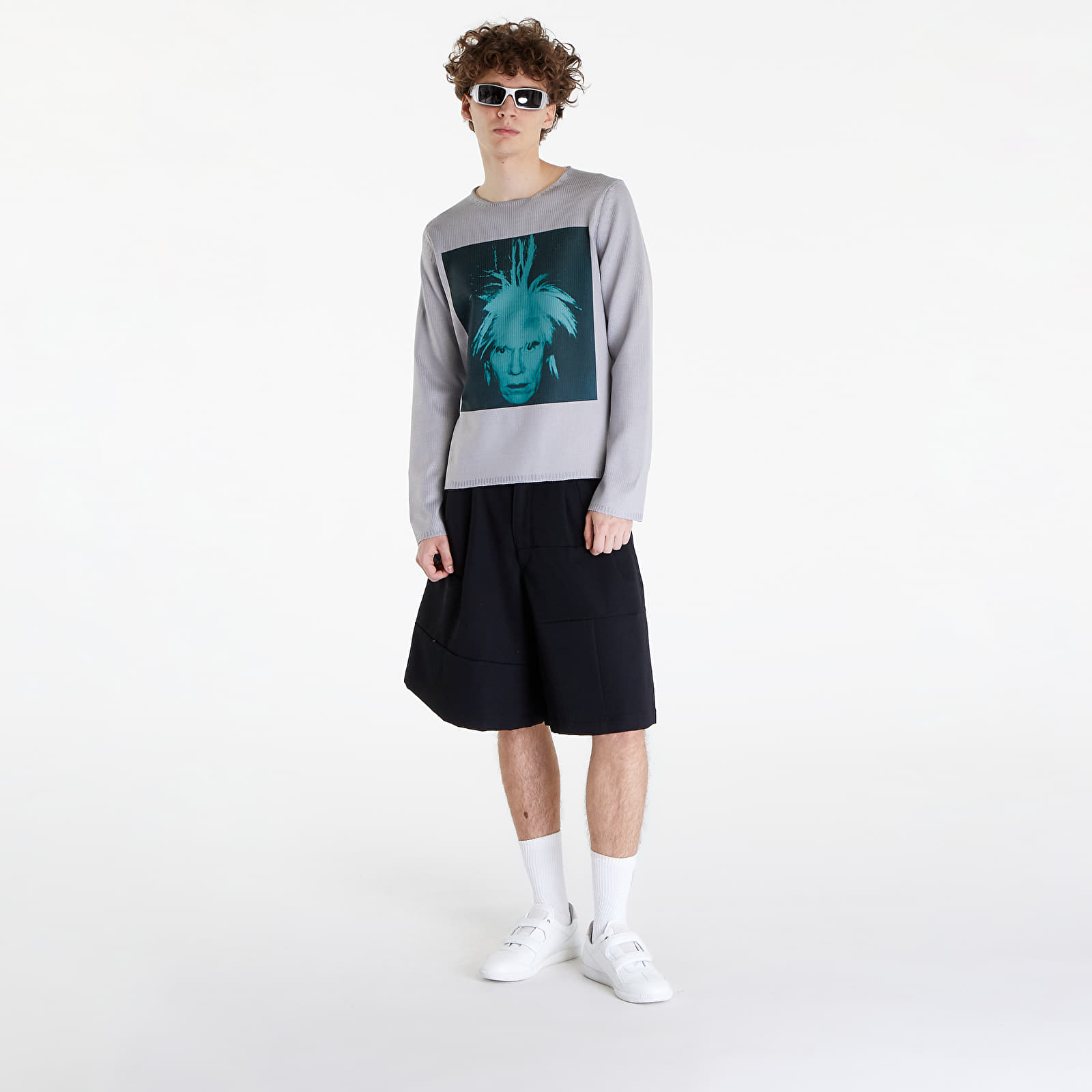 Pulóverek Comme des Garçons SHIRT Sweater Grey/ Green
