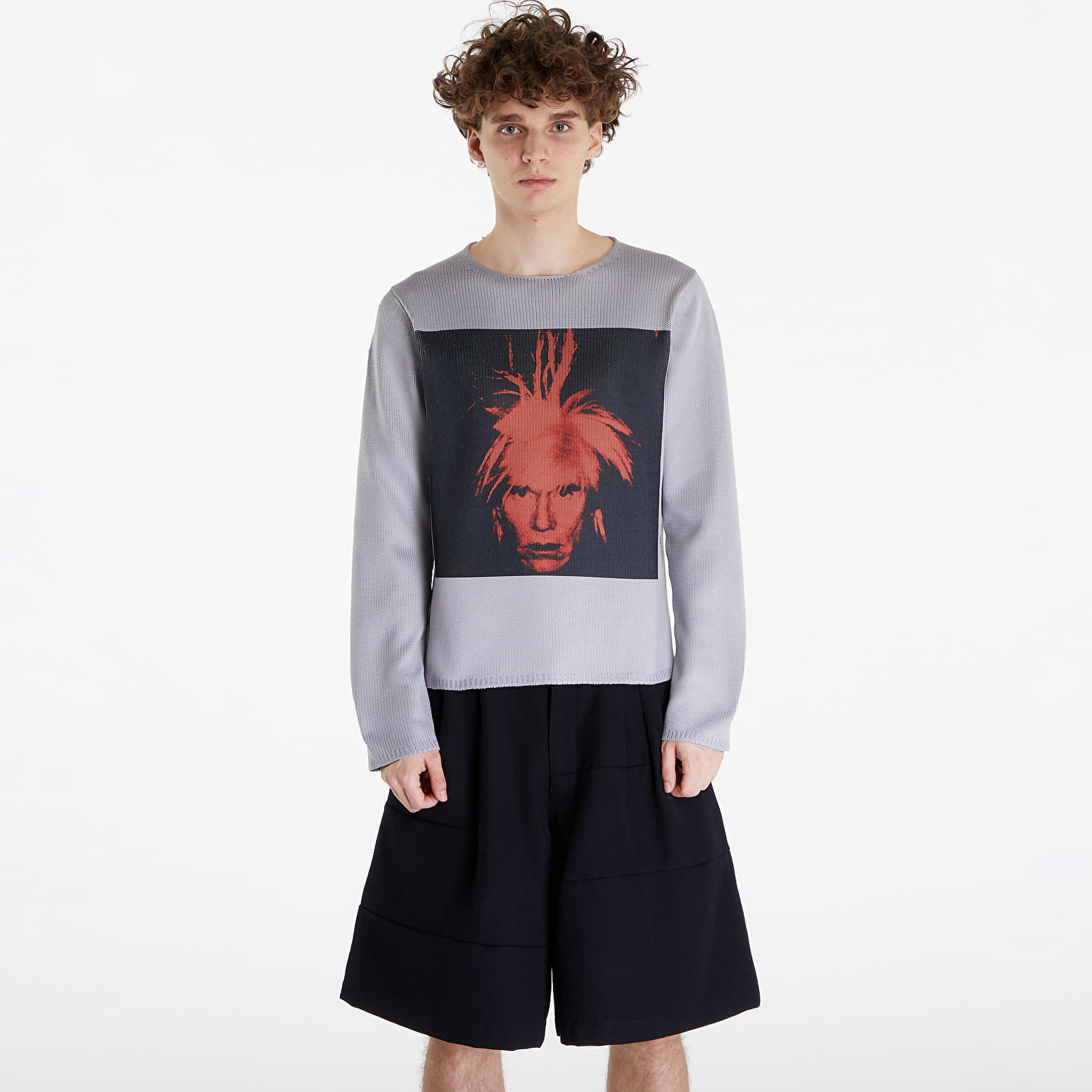 Пуловери Comme des Garçons SHIRT Sweater Grey/ Red